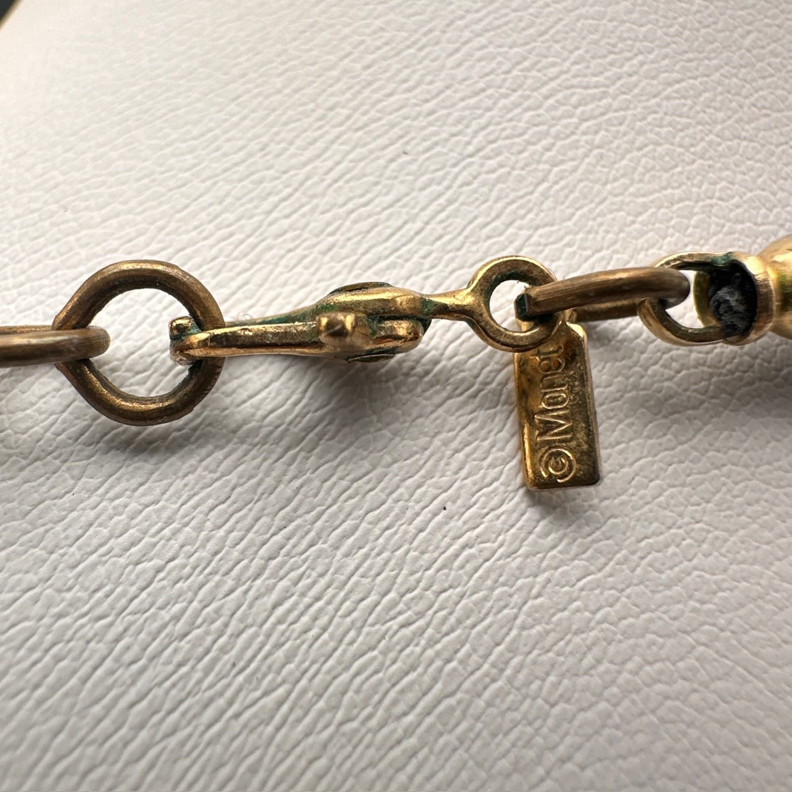 Vintage 80s Black Oval Graduated Beaded Necklace w/ Gold-Tone Spacers Jewelry - Thumbnail 9