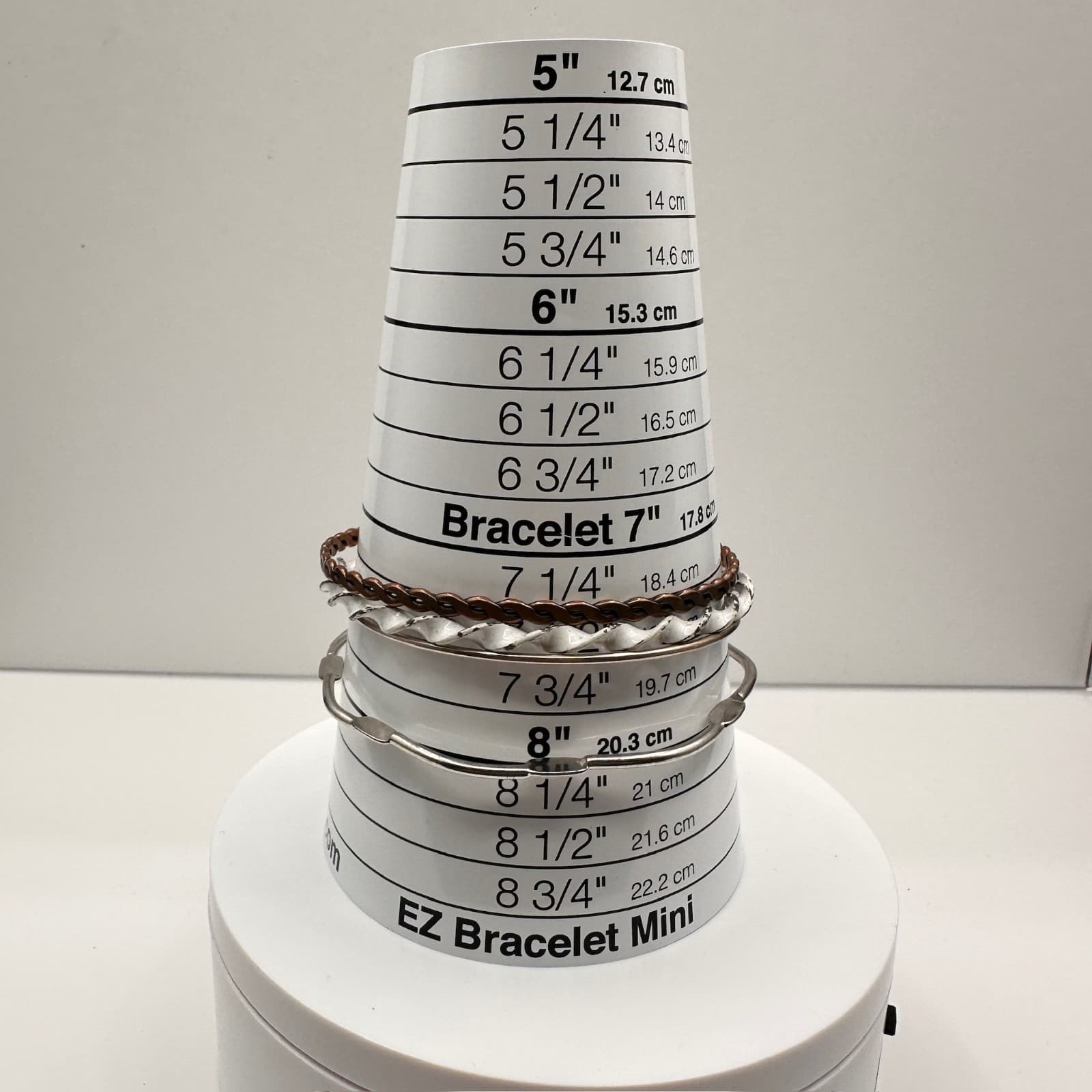 Vintage 90s Twisted Wire Bangle Bracelet Silver Tone Copper Tone Adjustable - Thumbnail 11