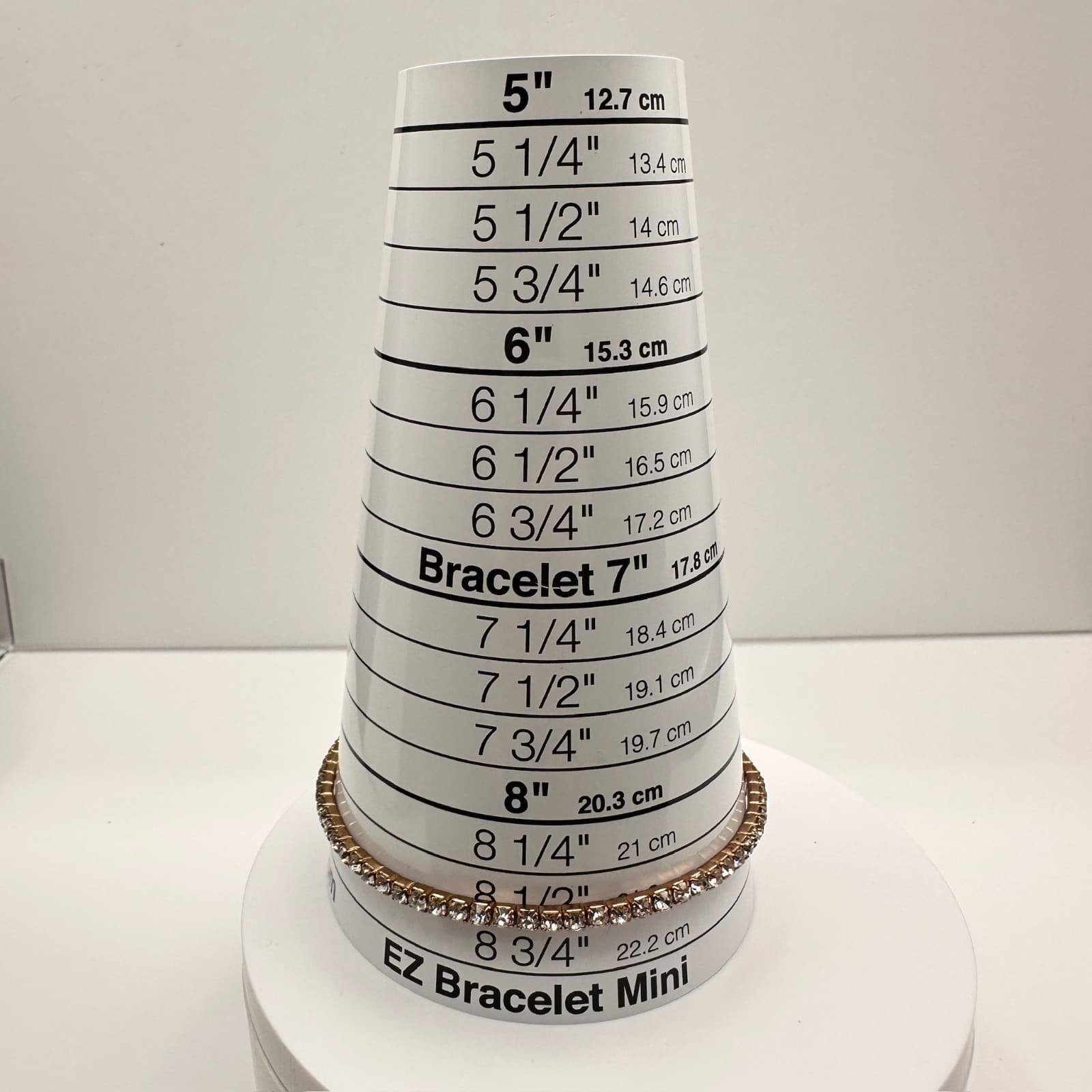 Vintage 90s Gold Tone Clear Rhinestone Tennis Bracelet Sparkly Statement Jewelry - Thumbnail 11