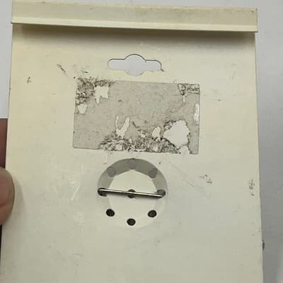 Vintage Silver Tone Three Angels Brooch Pin Hope Love Dream Blue Crystal Enamel - Thumbnail 5