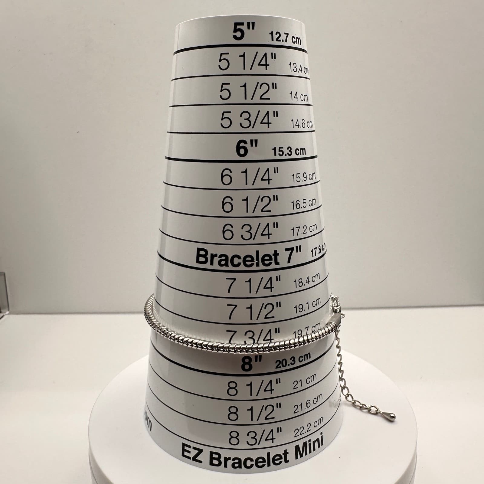 Vintage Silver Tone Snake Chain Bracelet Adjustable Minimalist Classic Jewelry - Thumbnail 8