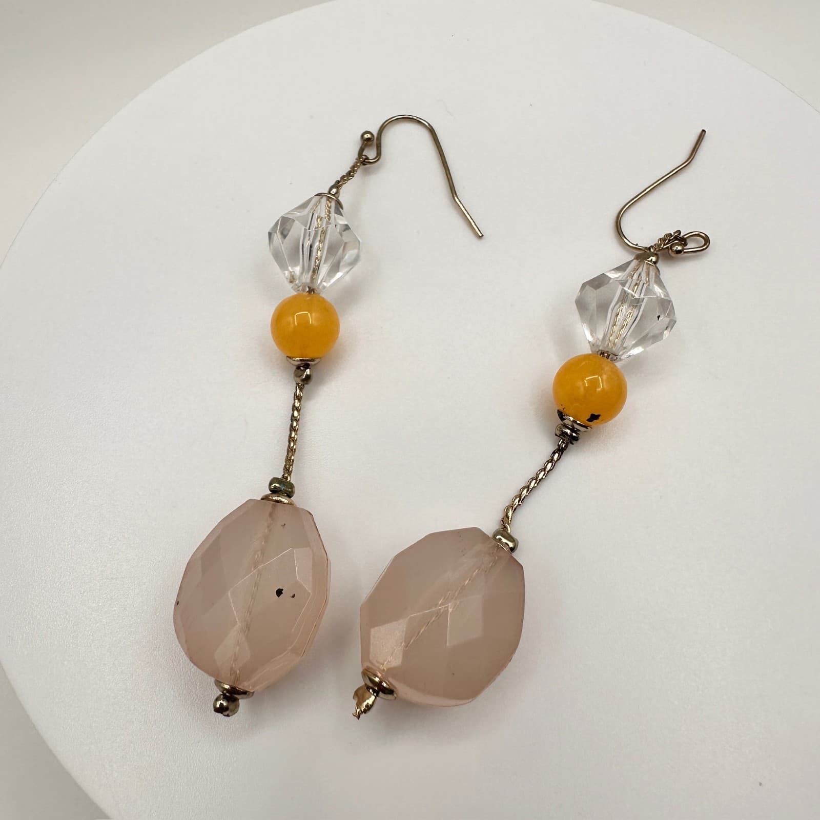 Vintage 90s Silver Tone Statement Chandelier & Floral Post Earrings Lot Jewelry - Thumbnail 9