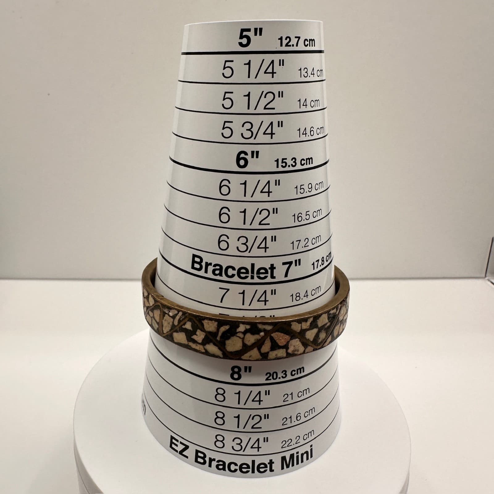 Vintage 90s Brass Tone Bracelet Boho Geometric Women's Classic Fashion Jewelry - Thumbnail 9