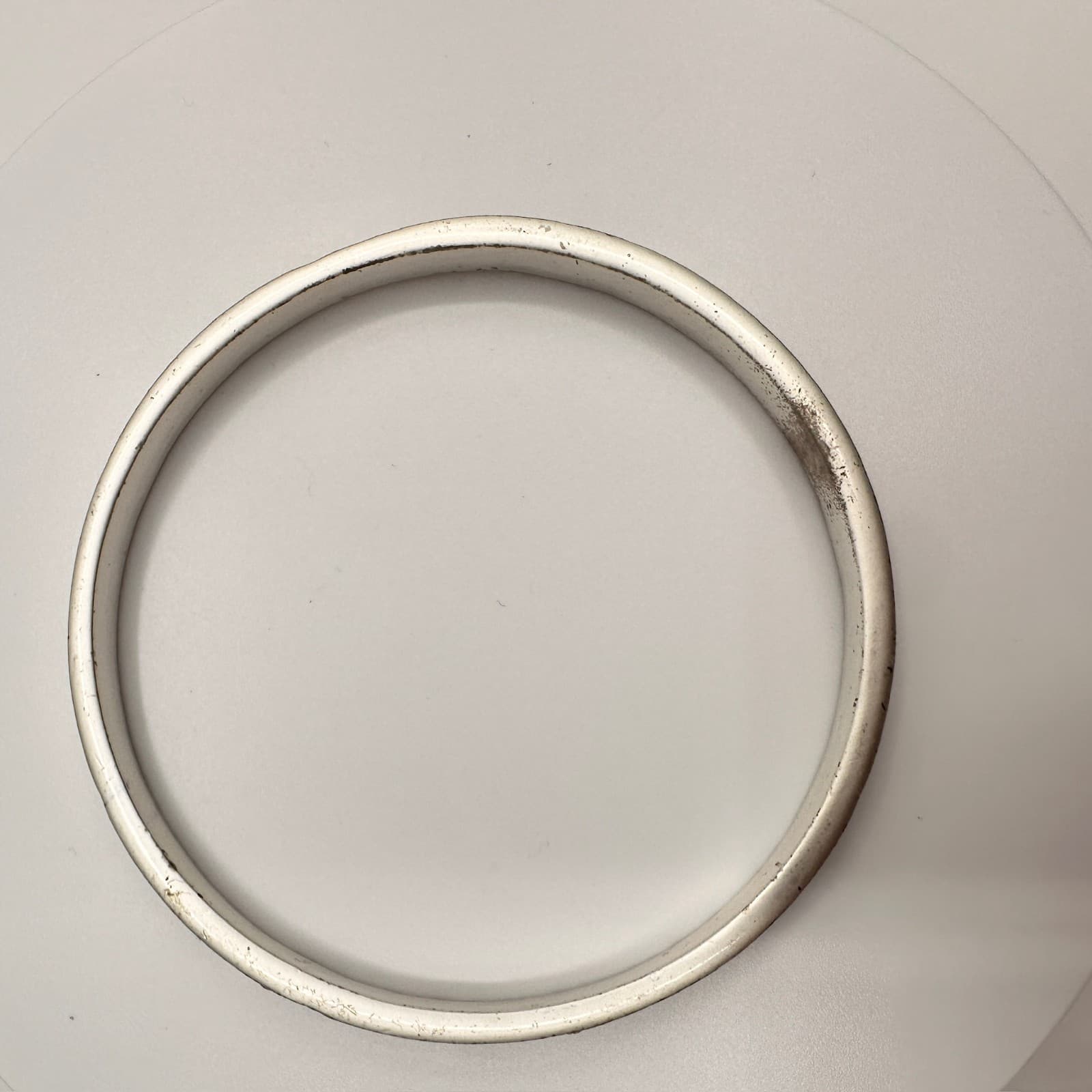 Vintage Y2K Silver Tone Sister Bangle Bracelet AB Rhinestone Crystal Jewelry - Thumbnail 5