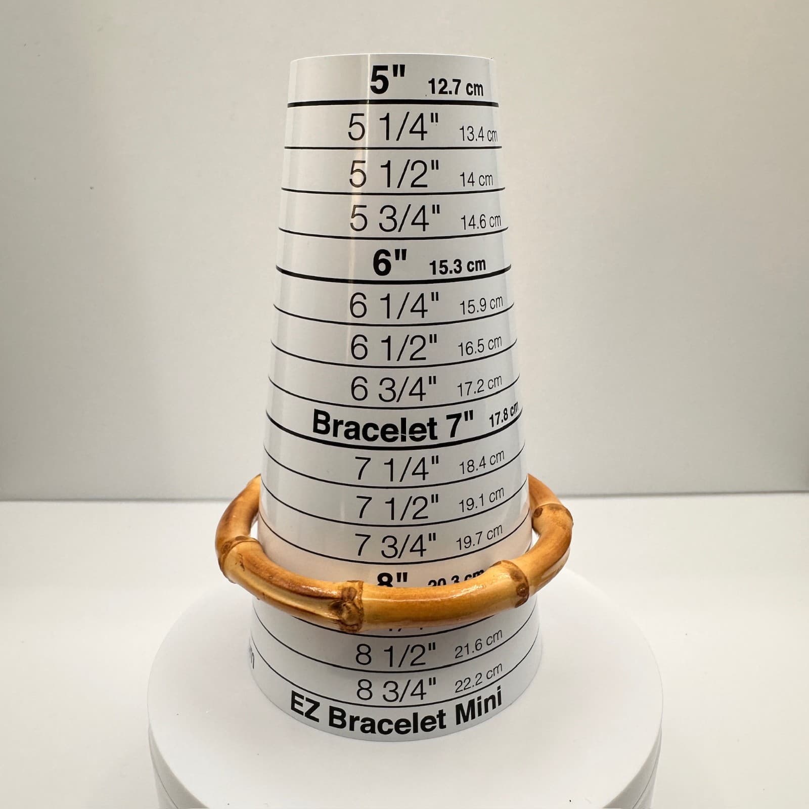 Vintage 90s Natural Bamboo Root Bangle Boho Statement Organic Wood Jewelry - Thumbnail 7