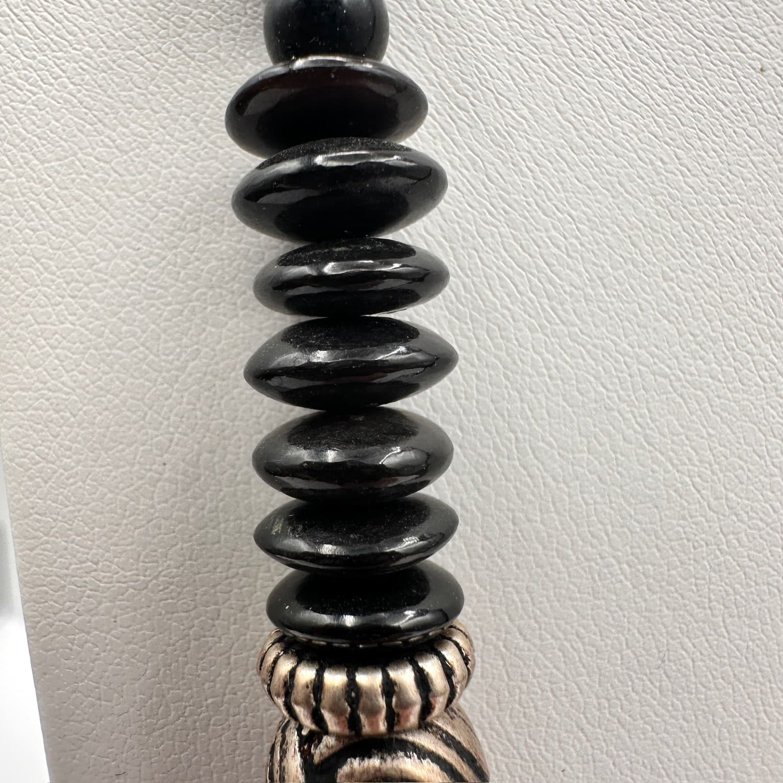 Vintage 90s Ethnic Statement Necklace Beads Boho Women's Classic Jewelry - Thumbnail 6