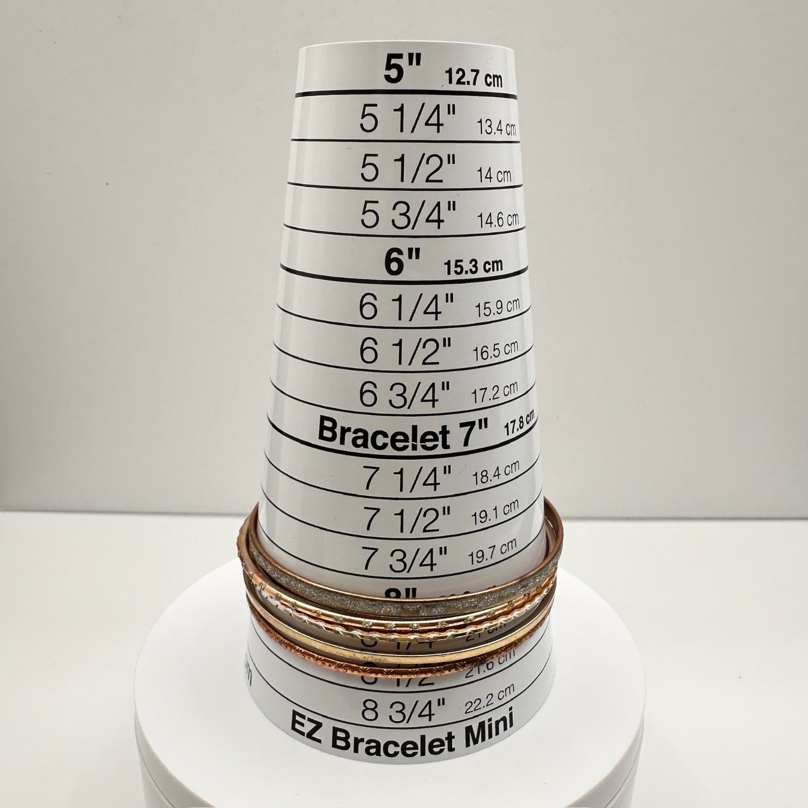 Vintage 80s Mixed Metal Thin Stackable Bangles Set Bracelets Bohemian Jewelry - Thumbnail 9