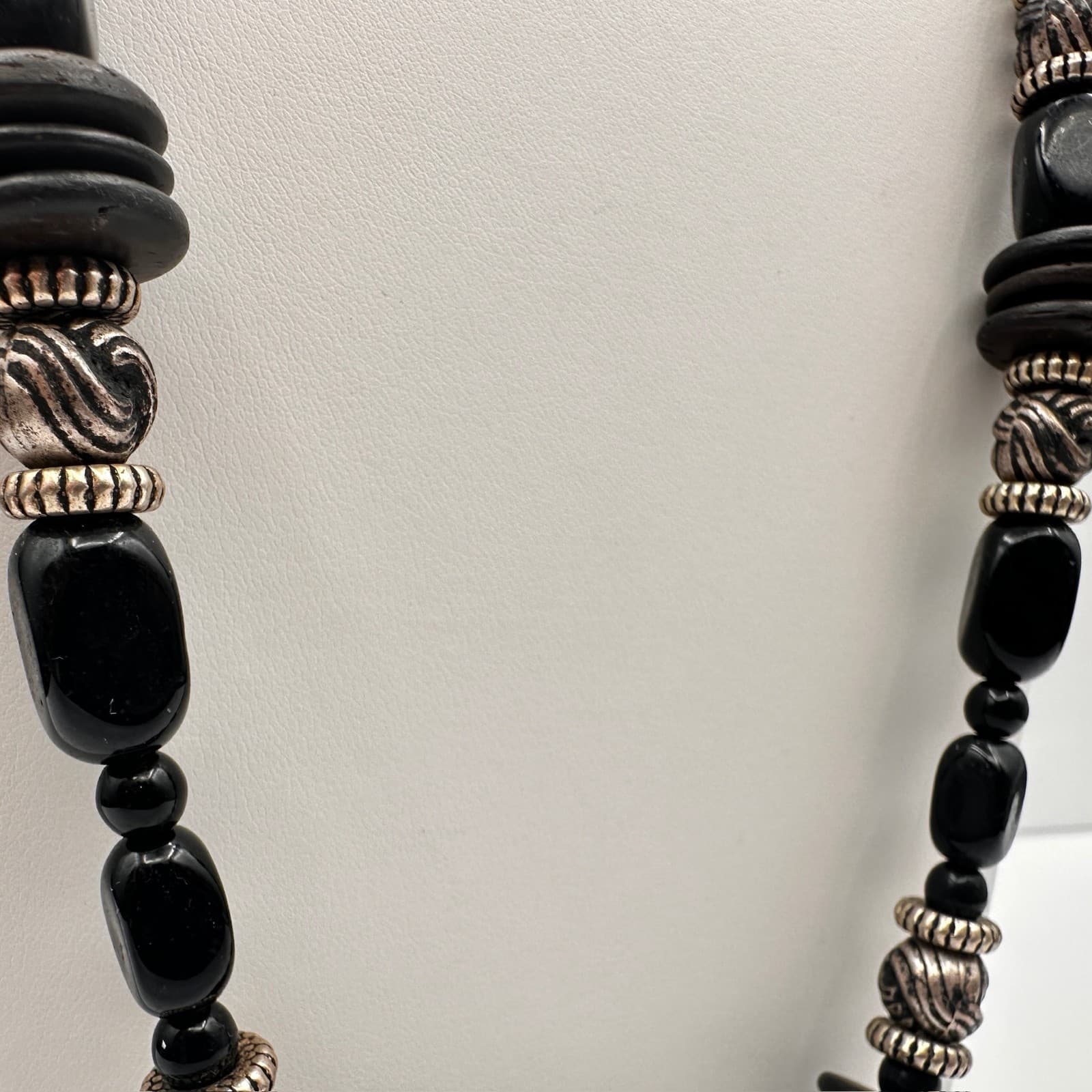 Vintage 90s Ethnic Statement Necklace Beads Boho Women's Classic Jewelry - Thumbnail 16