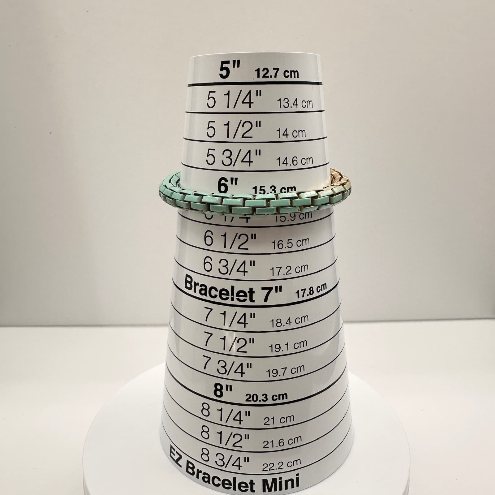 Vintage Y2K Teal Gold Two-Tone Enamel Link Bracelet Chunky Statement Jewelry - Thumbnail 10