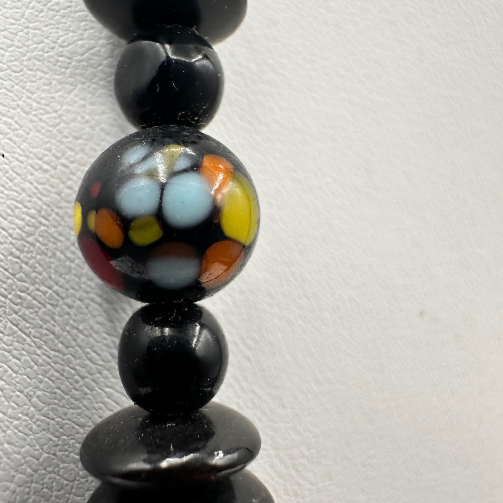 Vintage 90s Ethnic Statement Necklace Beads Boho Women's Classic Jewelry - Thumbnail 7