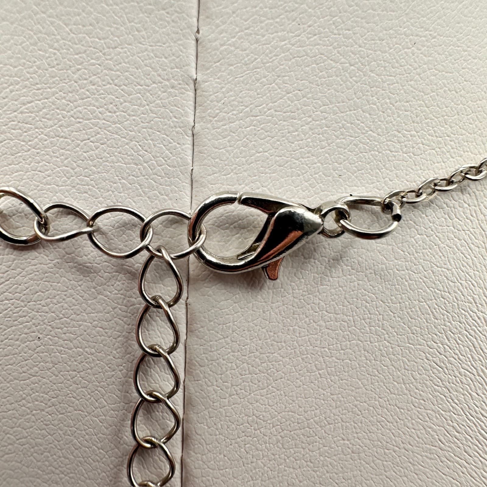 Vintage Y2K Serotonin Molecule Pendant Necklace Silver Tone Chemistry Jewelry - Thumbnail 10