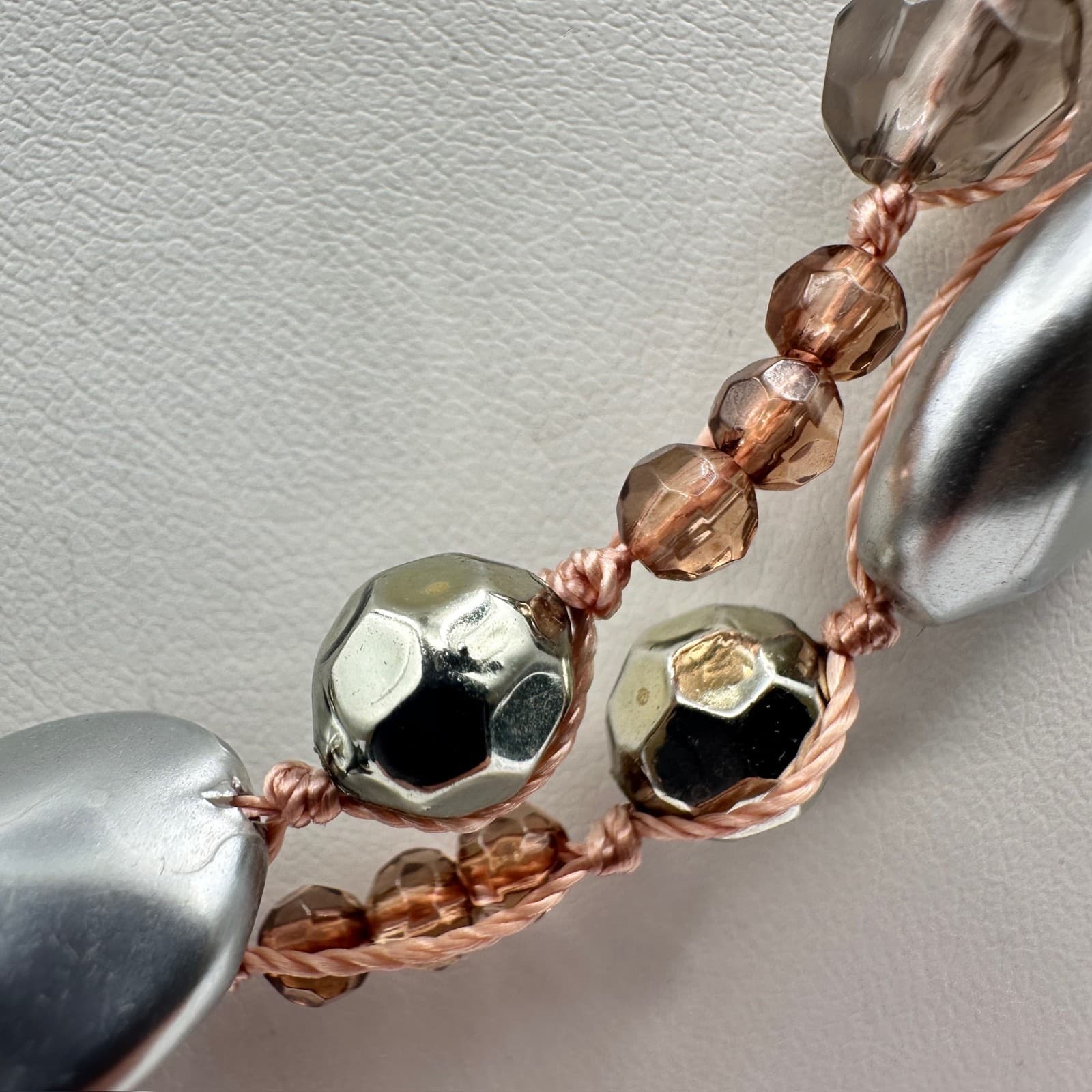 Vintage 90s Cookie Lee Multi-Strand Shell & Glass Bead Necklace Women's Jewelry - Thumbnail 8