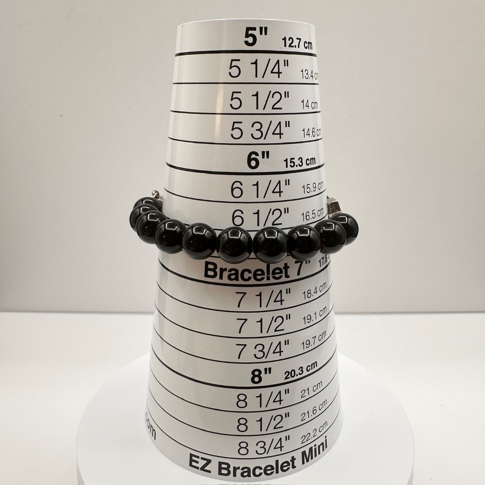 Vintage 90s St Benedict Black Onyx Bead Bracelet Catholic Religious Cross - Thumbnail 12