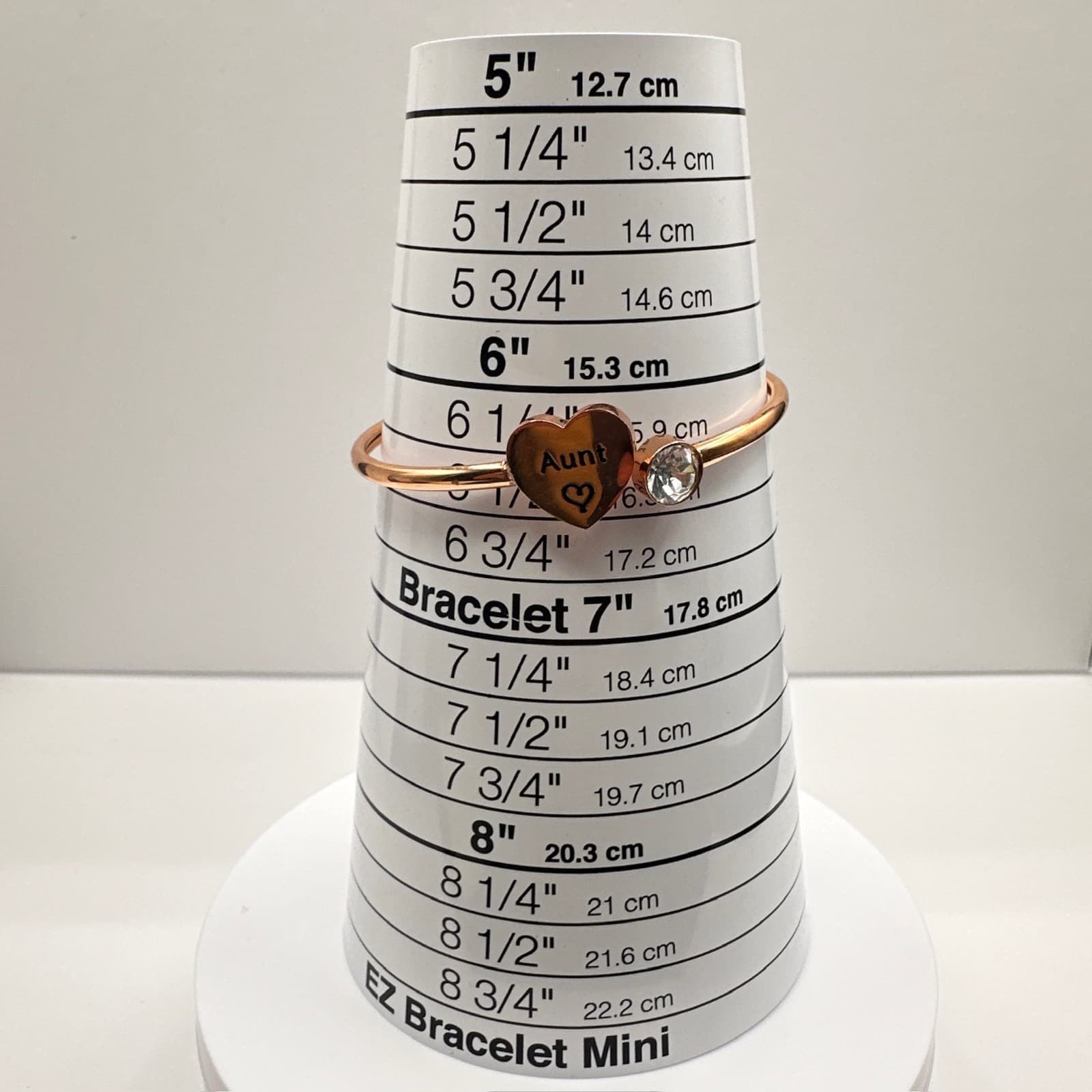 Vintage 90s Gold Tone Aunt Heart Rhinestone Bypass Bangle Bracelet Fashion - Thumbnail 9