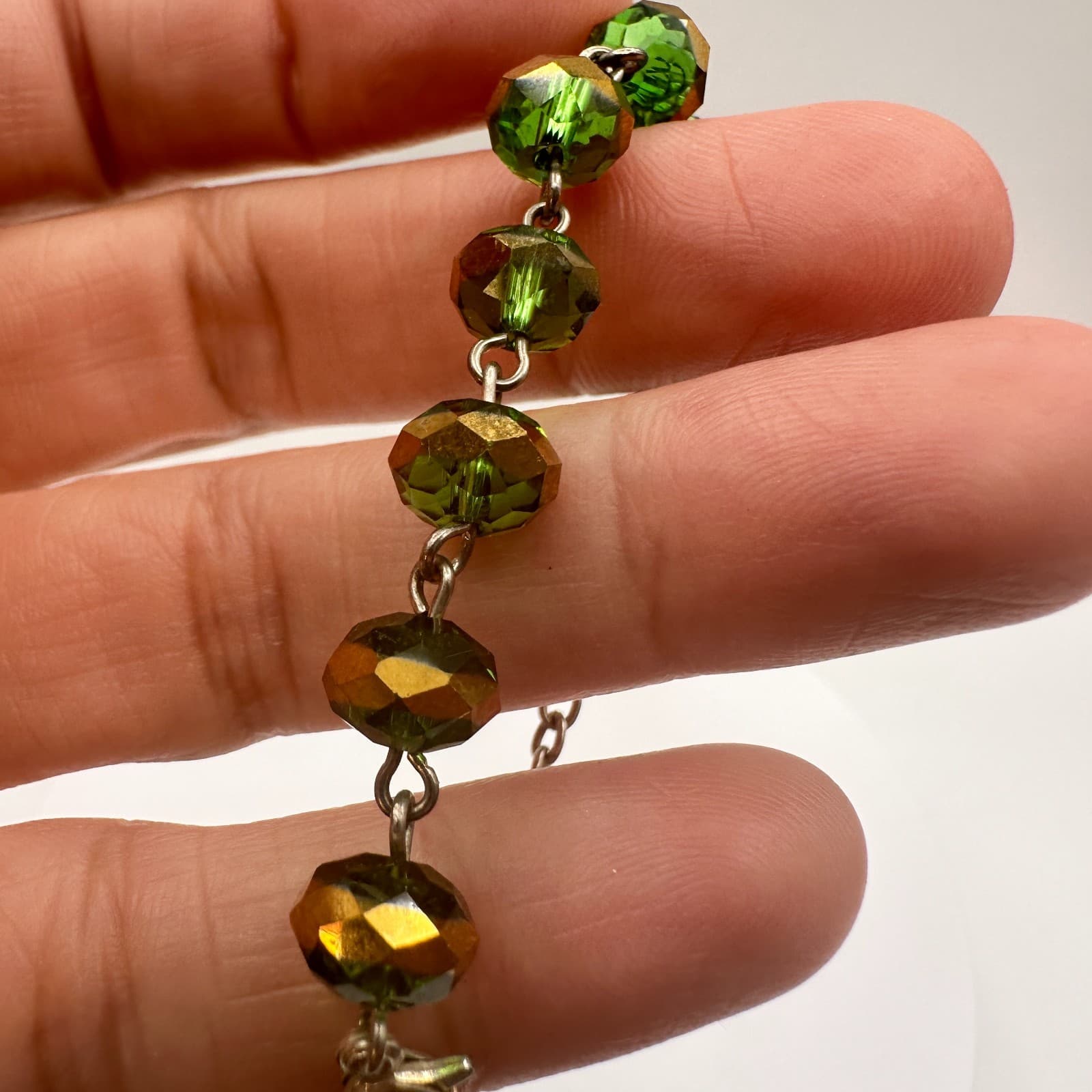 Vintage 90s Wooden Beaded Cross Necklace & Bracelets Set INRI Religious Jewelry - Thumbnail 19