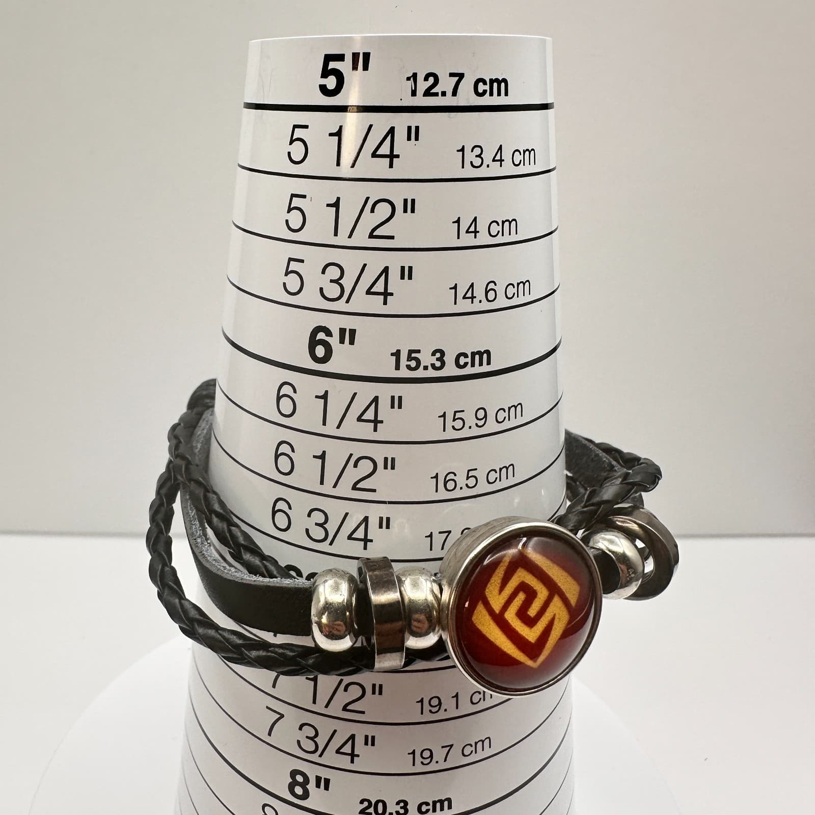 Vintage 90s Genshin Impact Geo Element Bracelet Set Braided Leather Unisex - Thumbnail 11