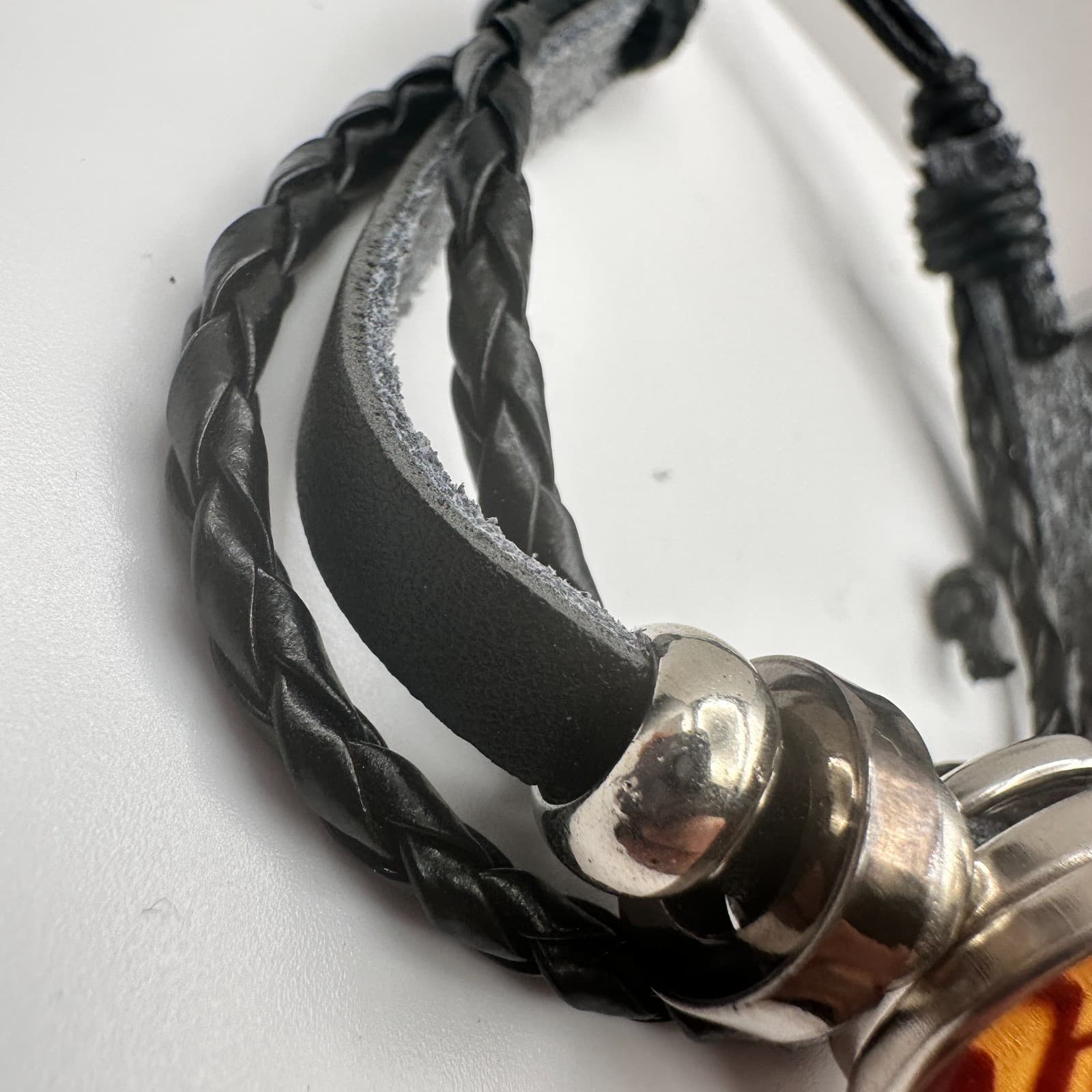 Vintage 90s Genshin Impact Geo Element Bracelet Set Braided Leather Unisex - Thumbnail 7