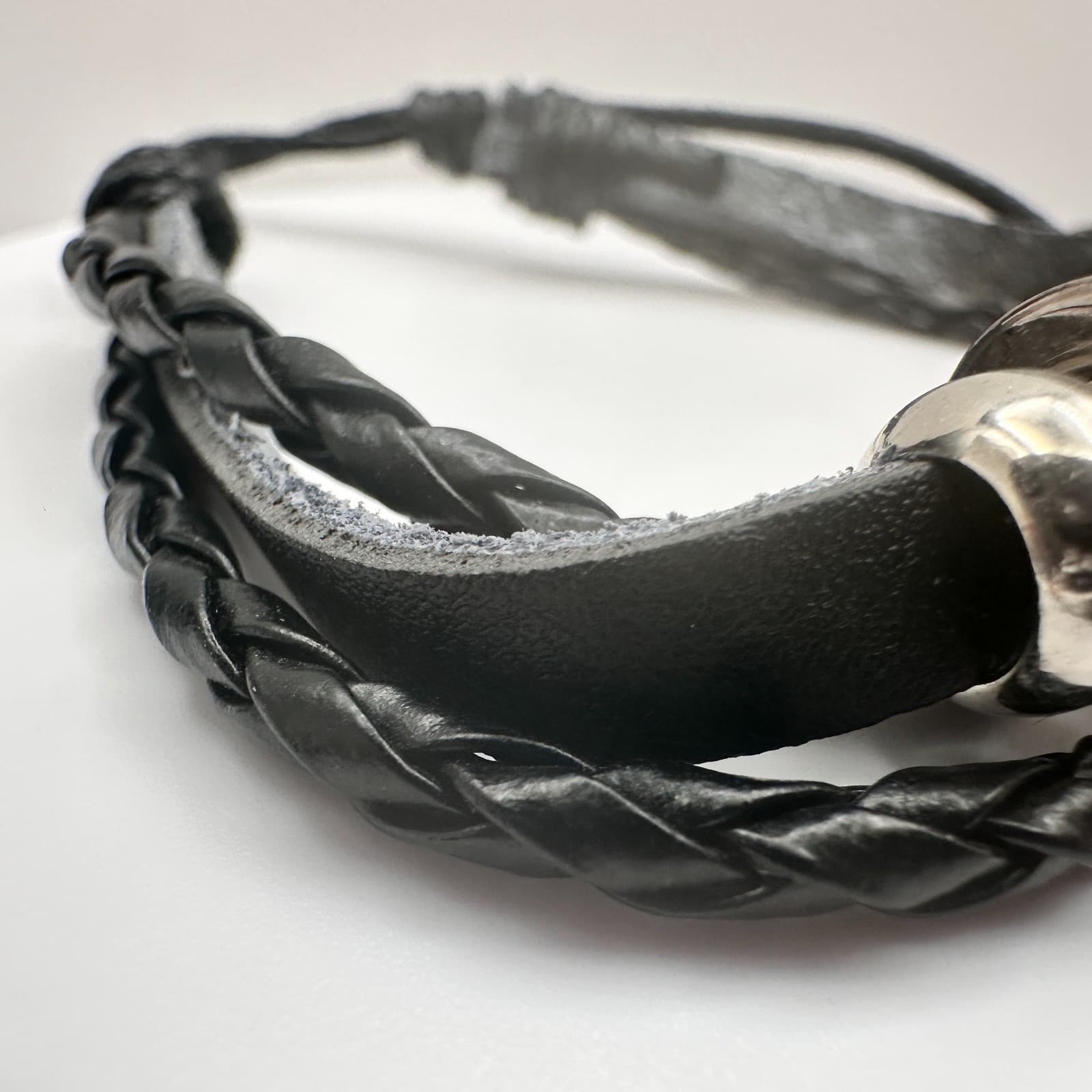 Vintage 90s Genshin Impact Geo Element Bracelet Set Braided Leather Unisex - Thumbnail 4