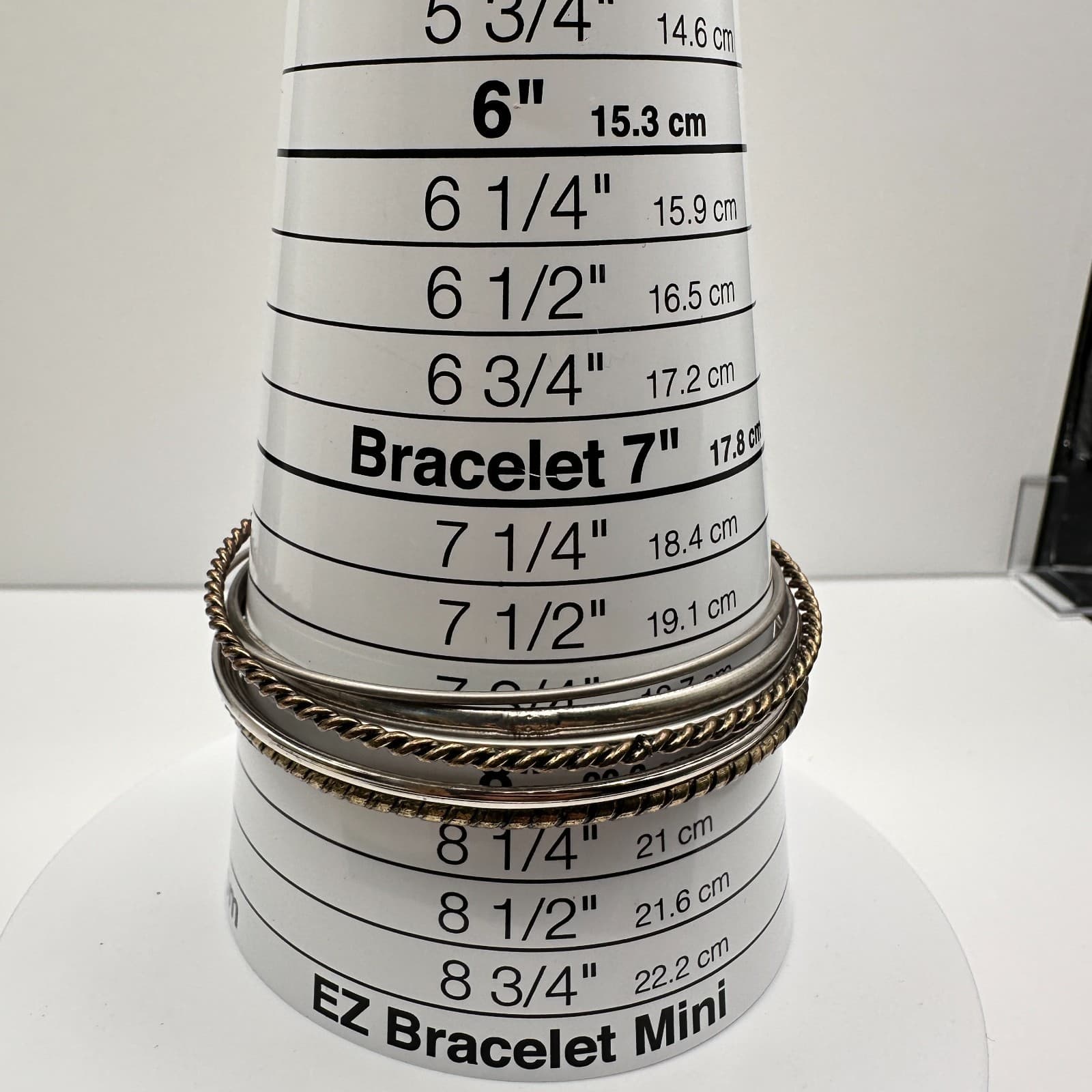 Vintage 80s 90s Stackable Bangle Set Retro Women's Classic Fashion Jewelry - Thumbnail 8