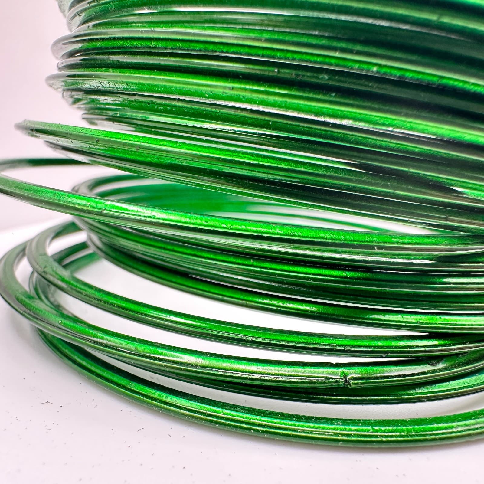 Vintage 90s Emerald Green Stackable Bangle Set Women's Classic Fashion Jewelry - Thumbnail 5