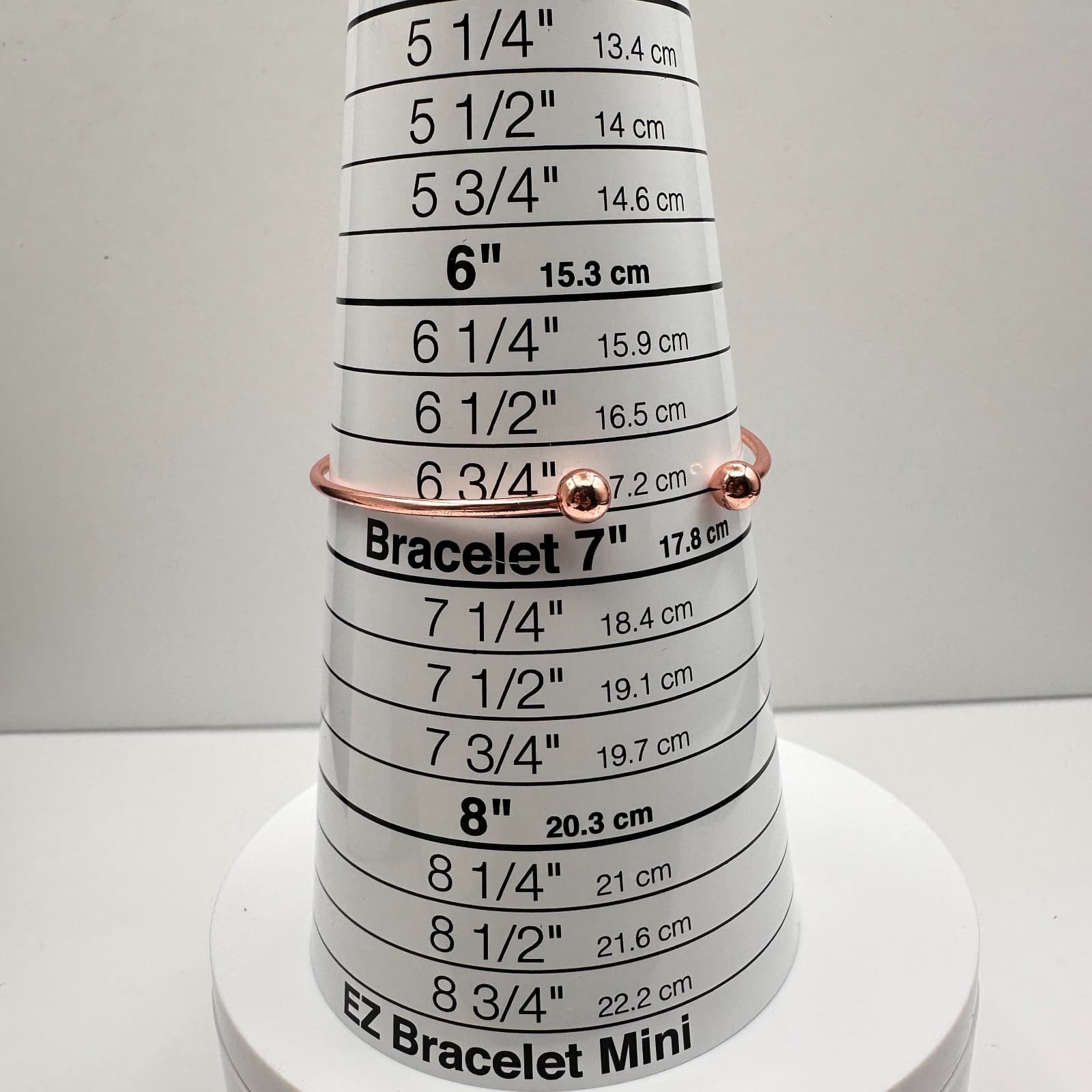 Vintage 90s Rose Gold Tone Knot Cuff Bracelet Minimalist Women's Fashion Jewelry - Thumbnail 9