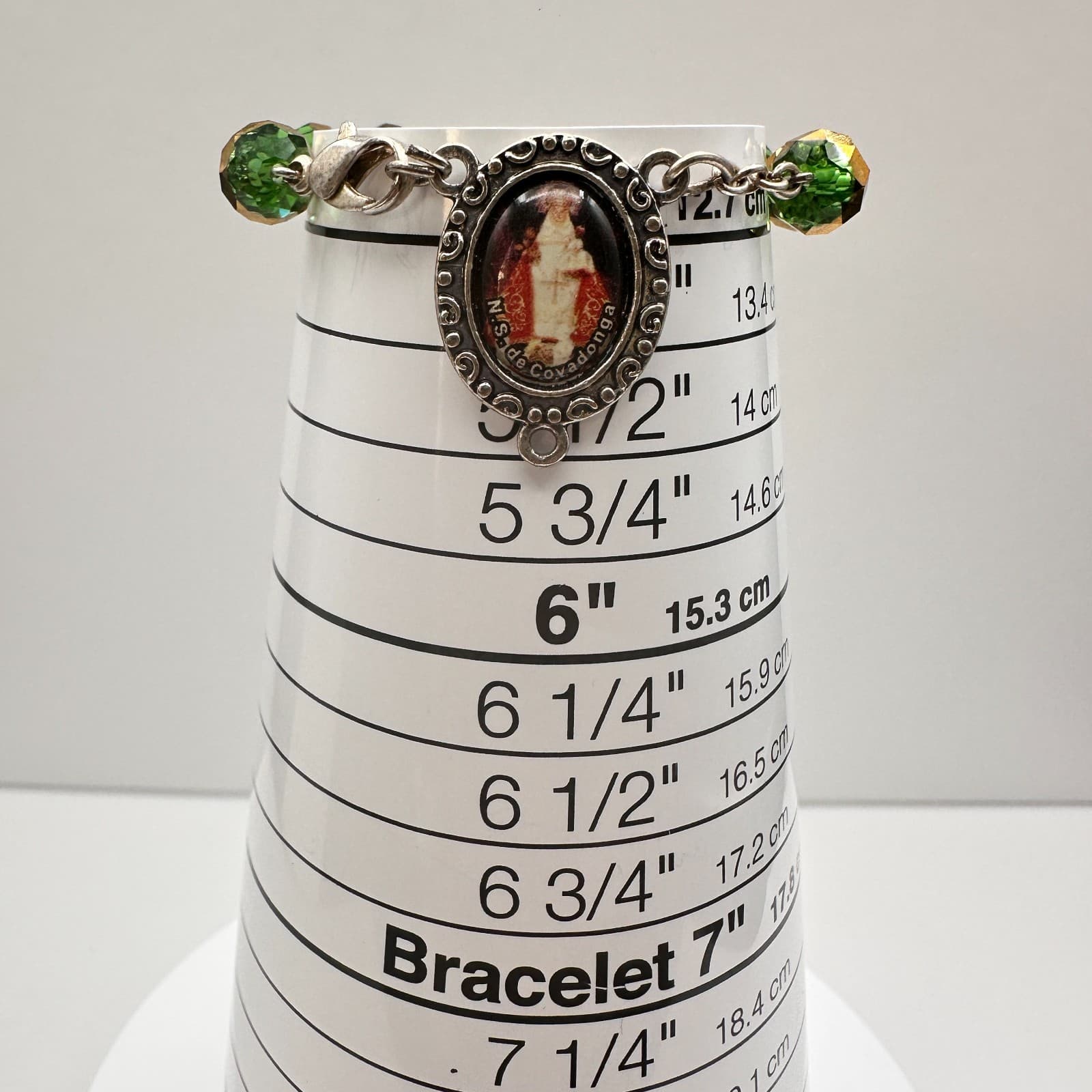 Vintage 90s Wooden Beaded Cross Necklace & Bracelets Set INRI Religious Jewelry - Thumbnail 21