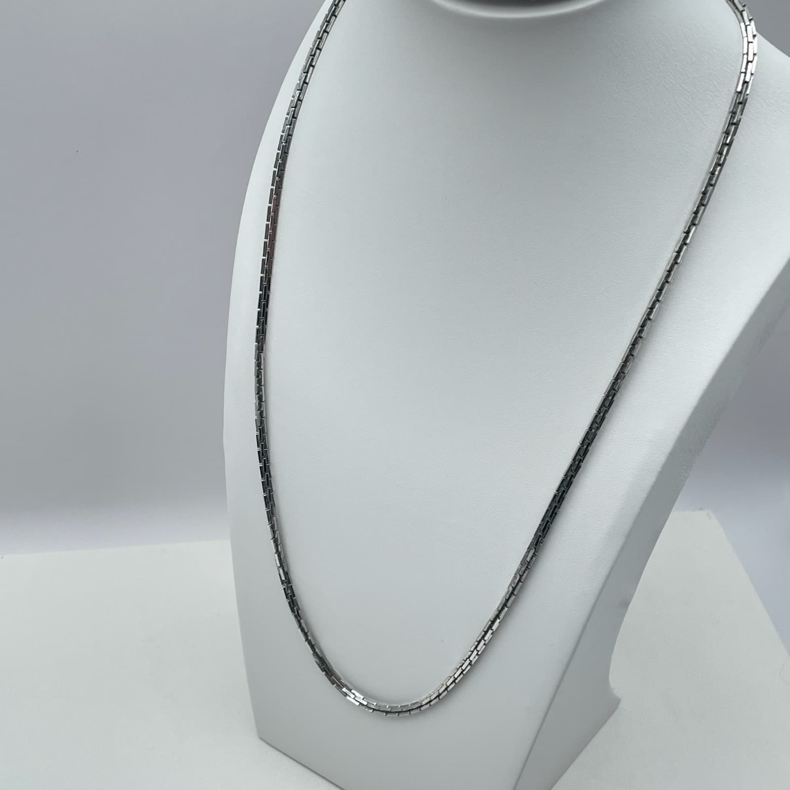 Vintage 80s Sarah Coventry Silver Tone Link Chain Necklace Unisex Jewelry - Thumbnail 7