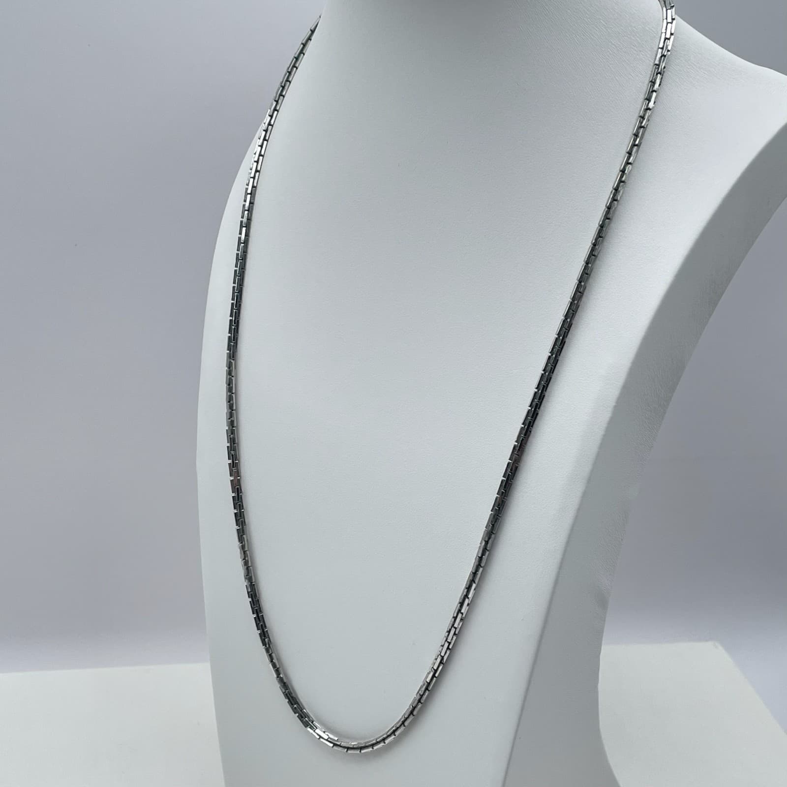 Vintage 80s Sarah Coventry Silver Tone Link Chain Necklace Unisex Jewelry - Thumbnail 6