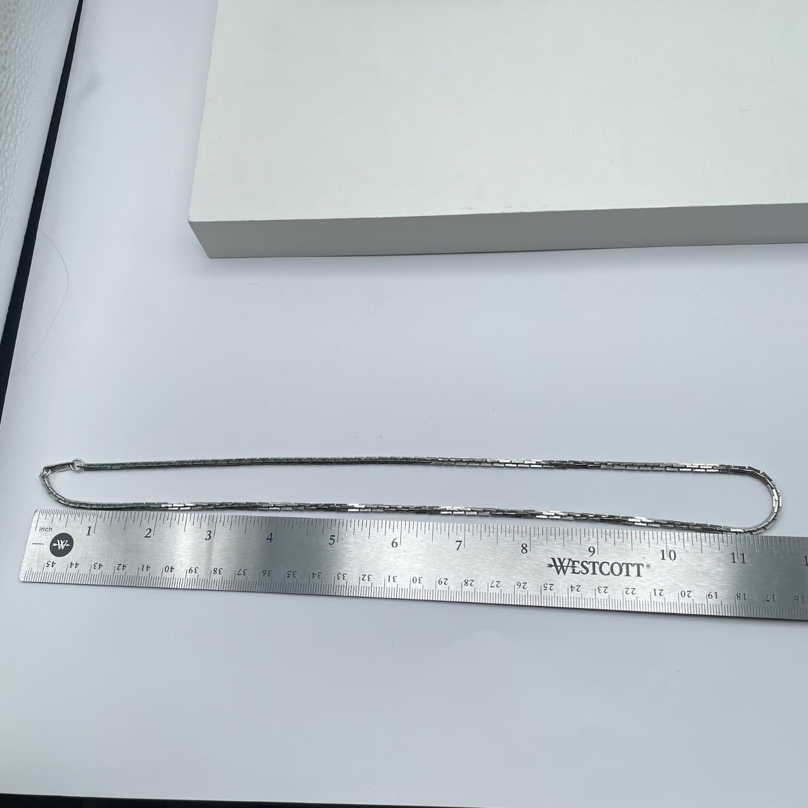 Vintage 80s Sarah Coventry Silver Tone Link Chain Necklace Unisex Jewelry - Thumbnail 11