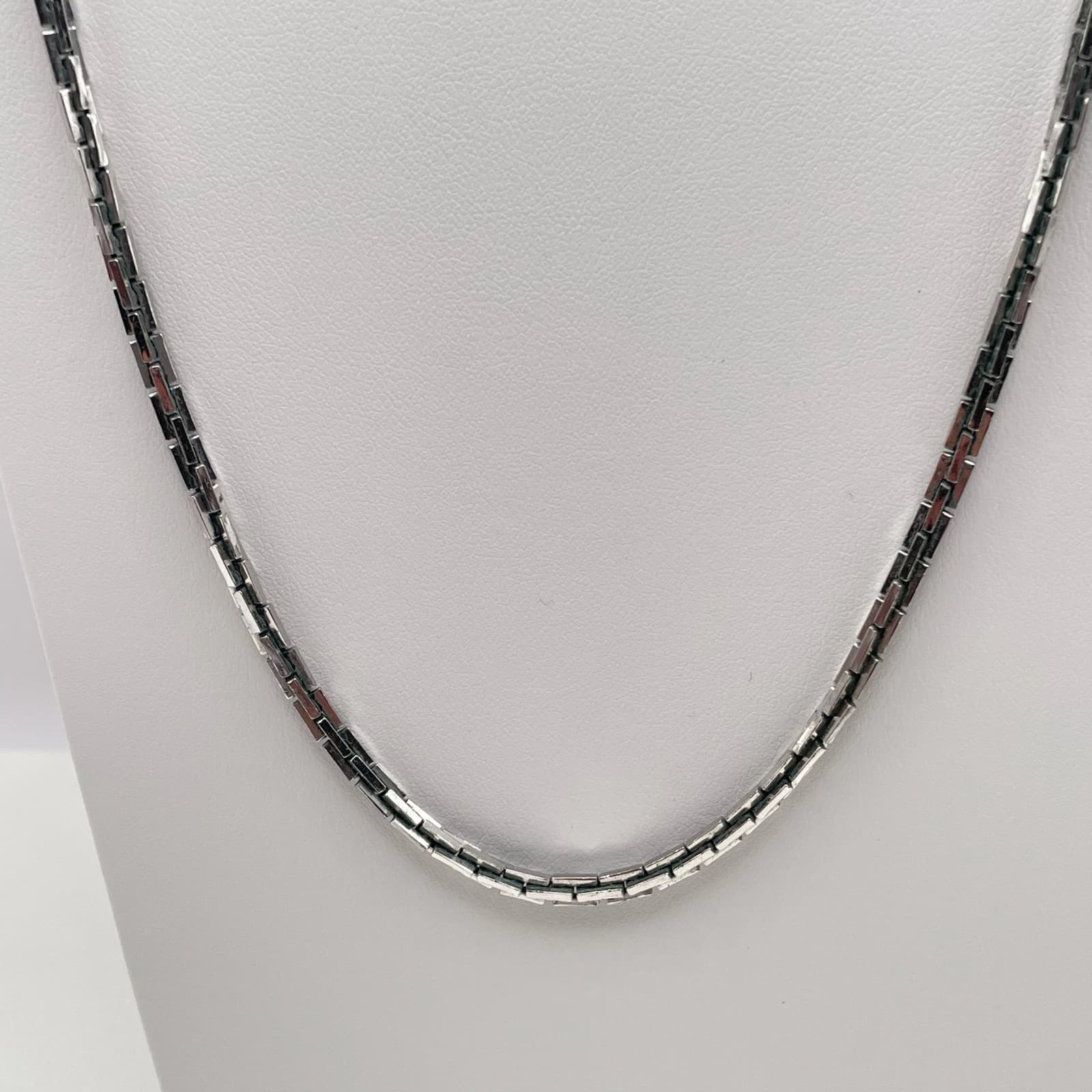 Vintage 80s Sarah Coventry Silver Tone Link Chain Necklace Unisex Jewelry - Thumbnail 5