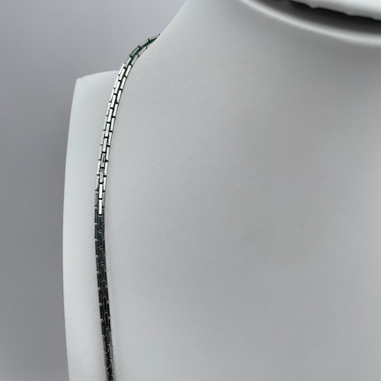 Vintage 80s Sarah Coventry Silver Tone Link Chain Necklace Unisex Jewelry - Thumbnail 4