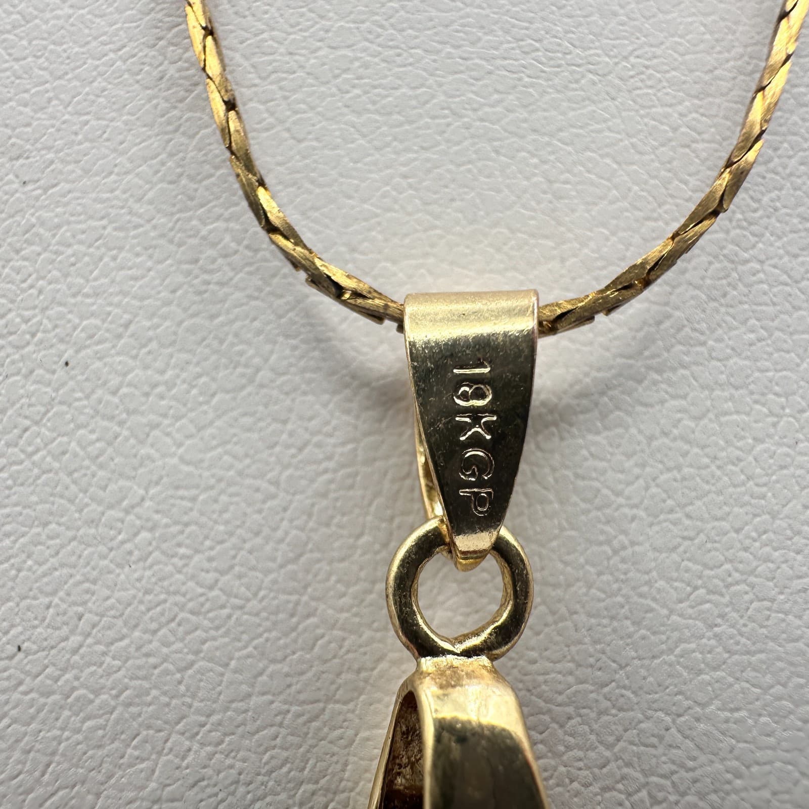 18K Gold Filled Vintage Y2K Rainbow Glass Heart Pendant Necklace - Thumbnail 5