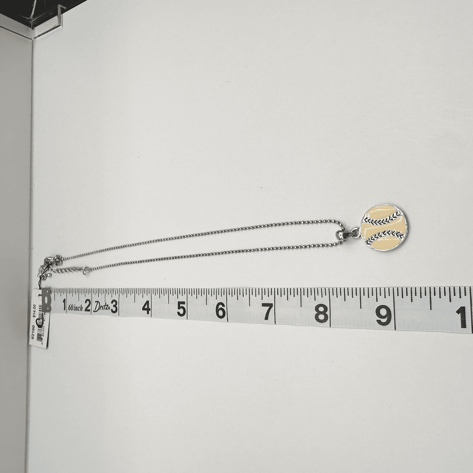 Vintage Y2K Cookie Lee Baseball Pendant Ball chain Necklace Silver Tone Jewelry - Thumbnail 10