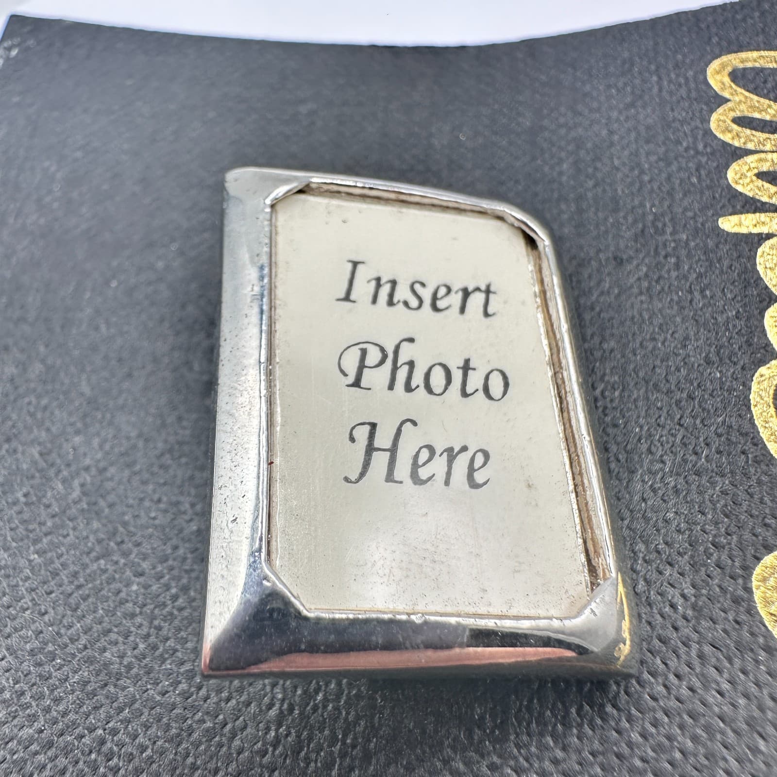 Vintage 90s Cookie Lee Silver Tone Picture Frame Brooch Pin Rectangular - Thumbnail 8