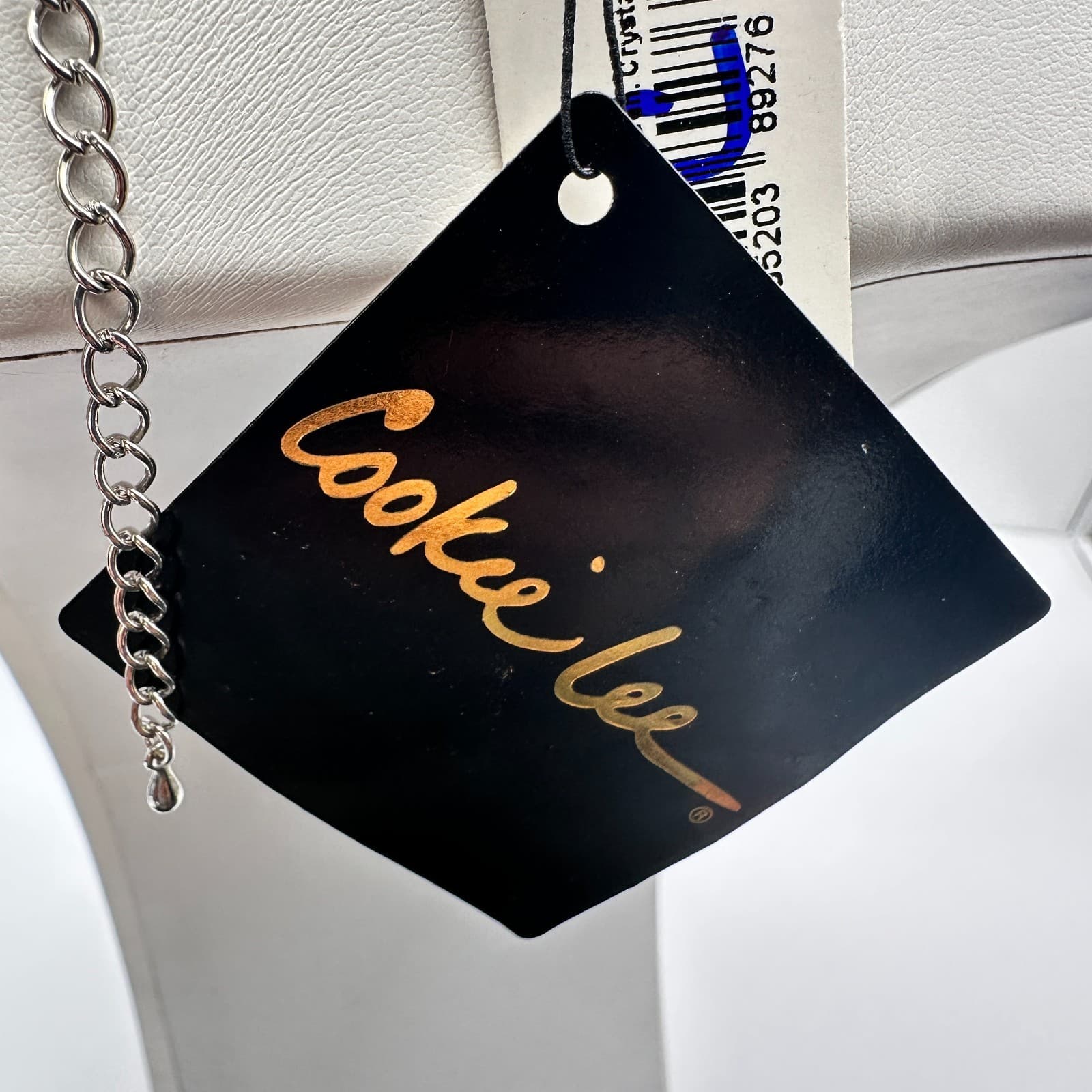 Vintage 90s Y2K Cookie Lee Red Enamel Picture Frame Locket Silver Tone Necklace - Thumbnail 9