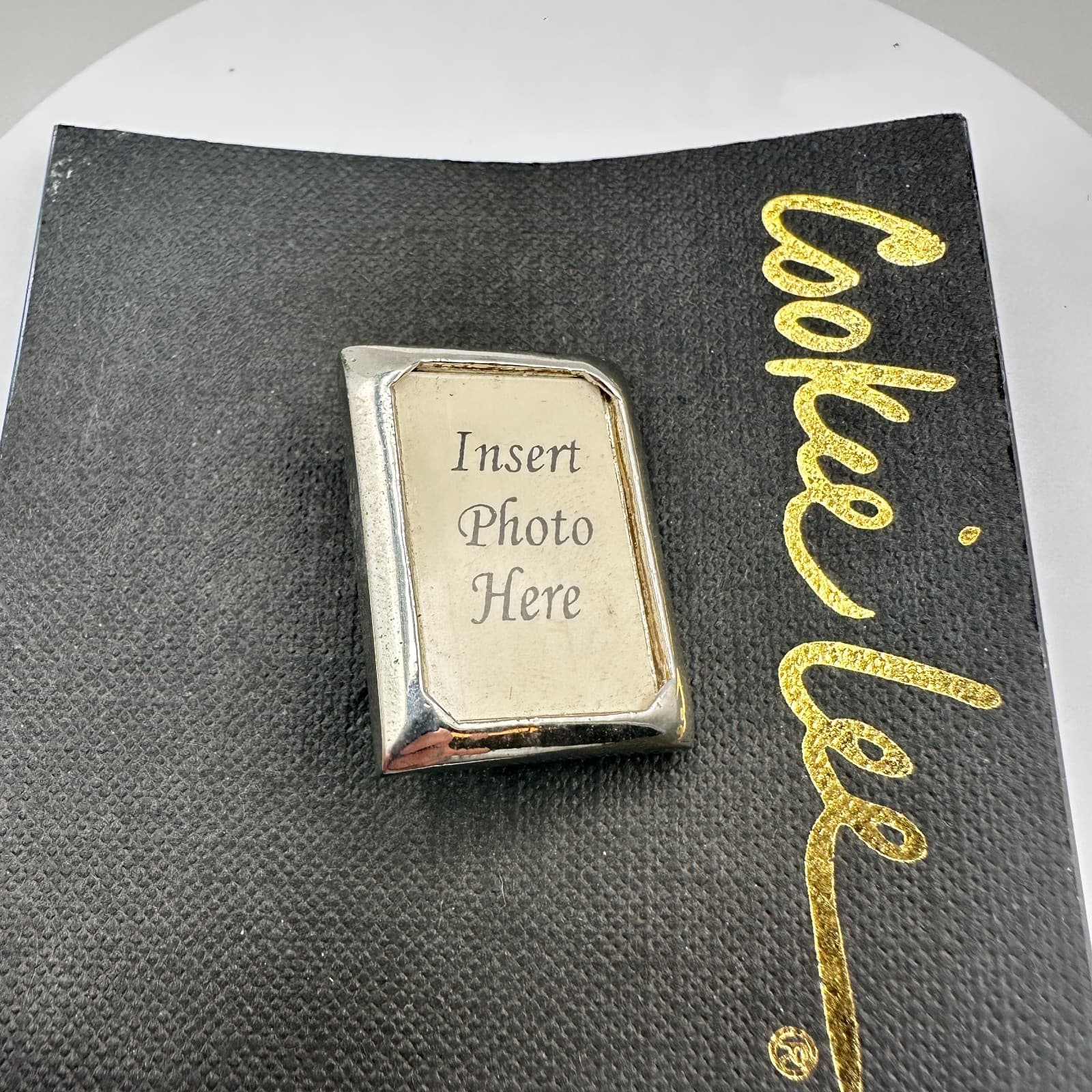 Vintage 90s Cookie Lee Silver Tone Picture Frame Brooch Pin Rectangular - Thumbnail 7
