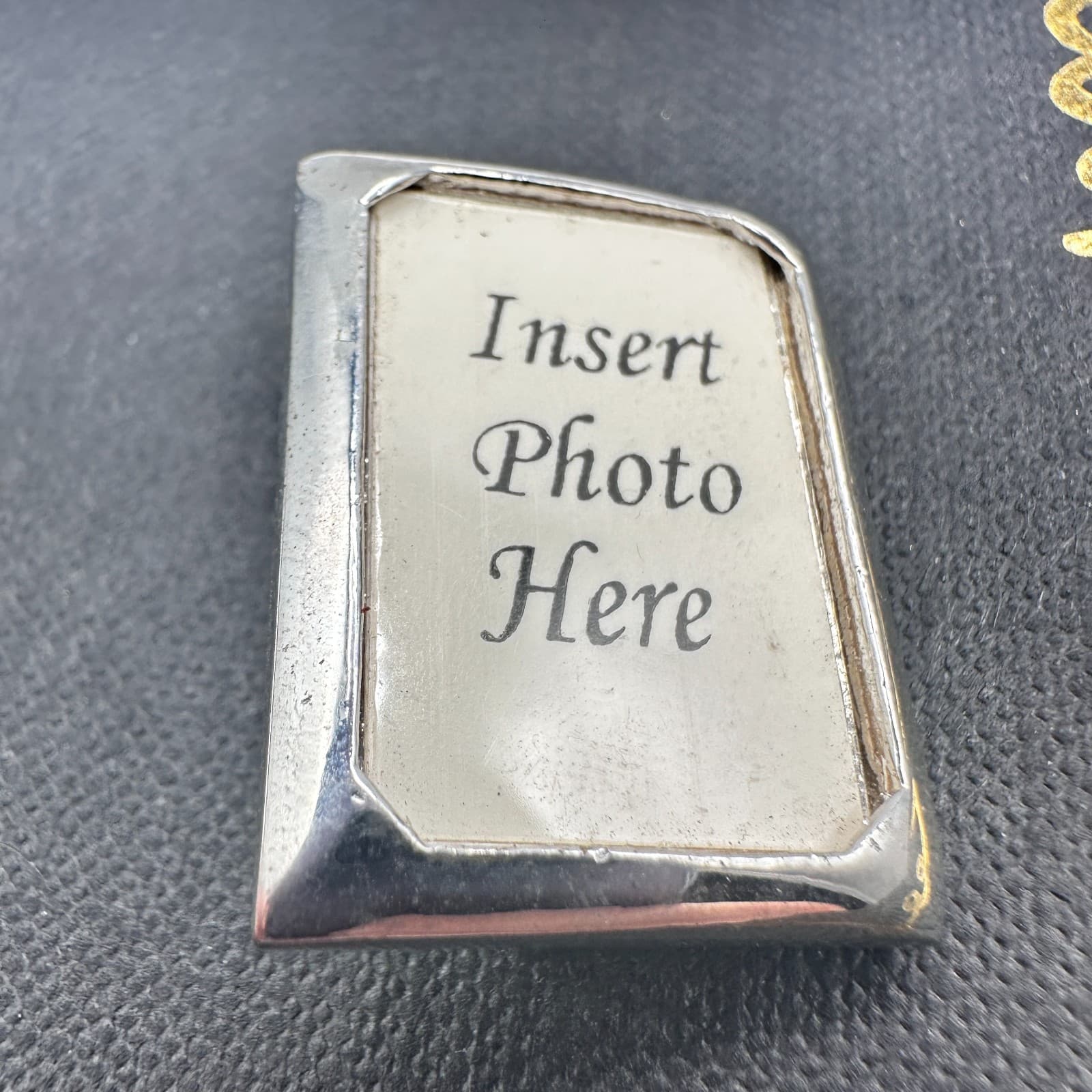 Vintage 90s Cookie Lee Silver Tone Picture Frame Brooch Pin Rectangular - Thumbnail 9