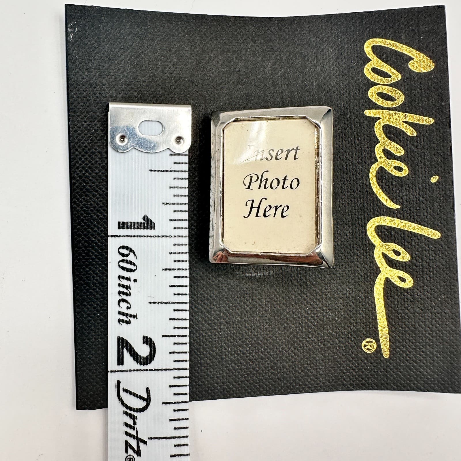 Vintage 90s Cookie Lee Silver Tone Picture Frame Brooch Pin Rectangular - Thumbnail 10