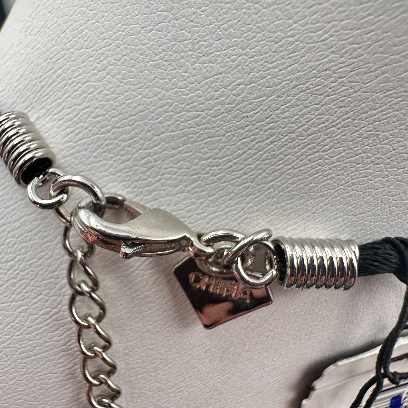 Vintage 90s Y2K Cookie Lee Red Enamel Picture Frame Locket Silver Tone Necklace - Thumbnail 8