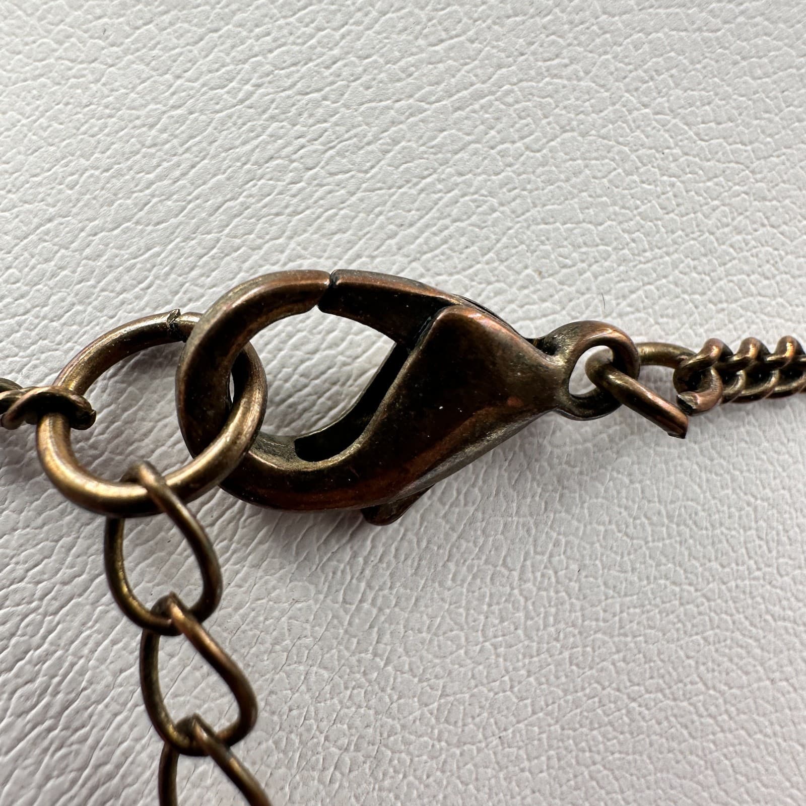 Vintage 70s Bronze Tone Tribal Coin Medallion Chain Hook Dangle Necklace Jewelry - Thumbnail 12