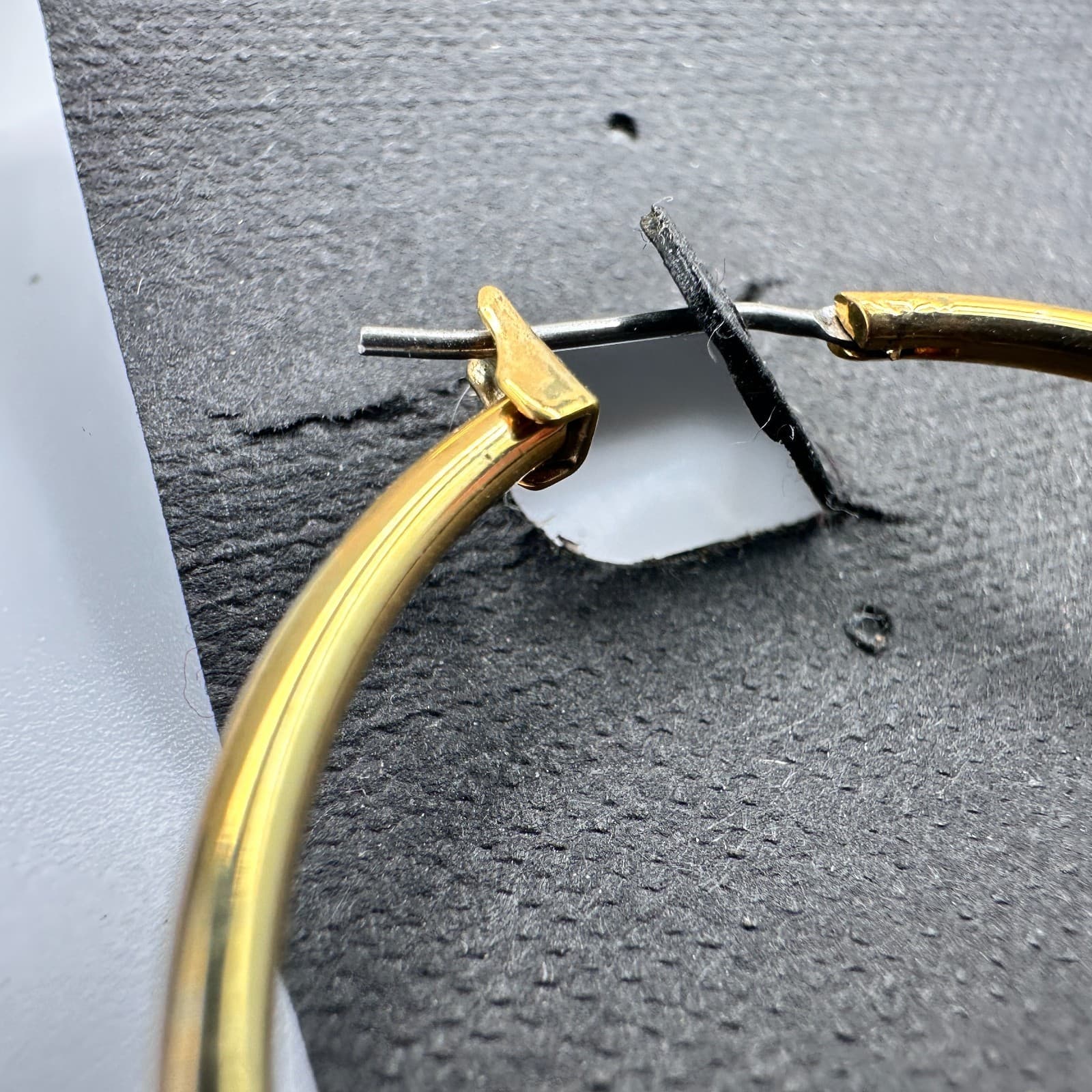 Vintage 90s Cookie Lee Gold Tone Hoop Earrings Multi-Colour Beads Ring Jewelry - Thumbnail 6