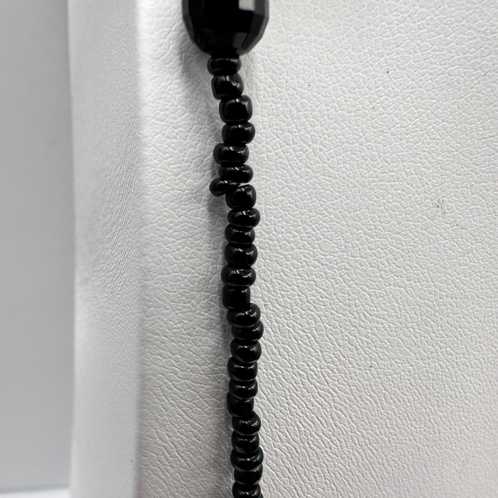 Vintage 80s Cookie Lee Black Tortoiseshell Accent Statement Necklace Jewelry - Thumbnail 7