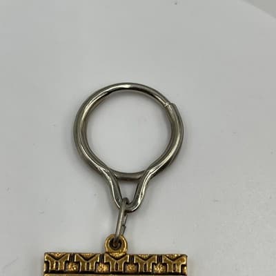Vintage Moscow Kremlin Keychain Russian Brass Shield Cathedral Souvenir Russia - Thumbnail 2