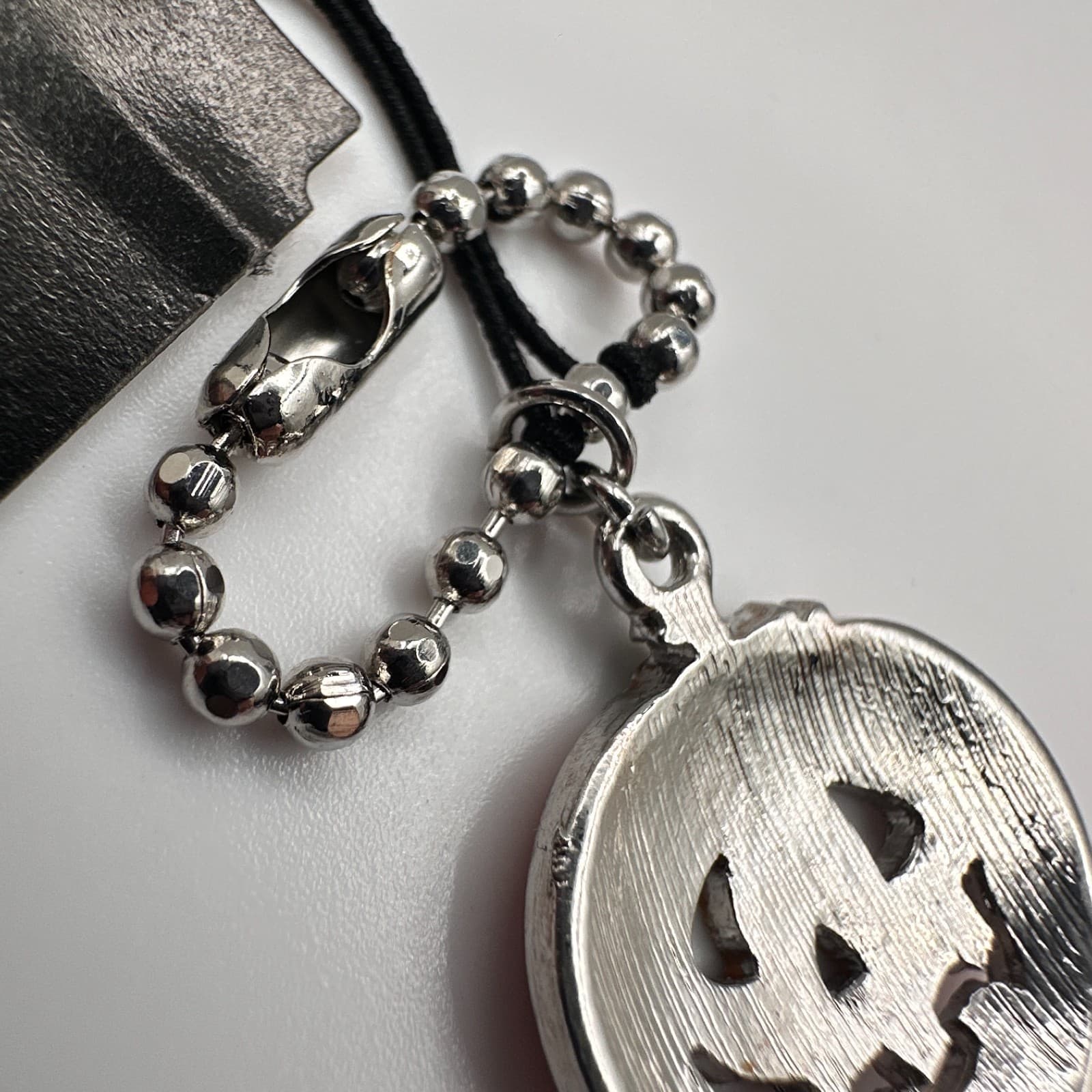 Vintage 80s Cookie Lee Halloween Orange Enamel Jack-O'-Lantern Charm Jewelry - Thumbnail 6