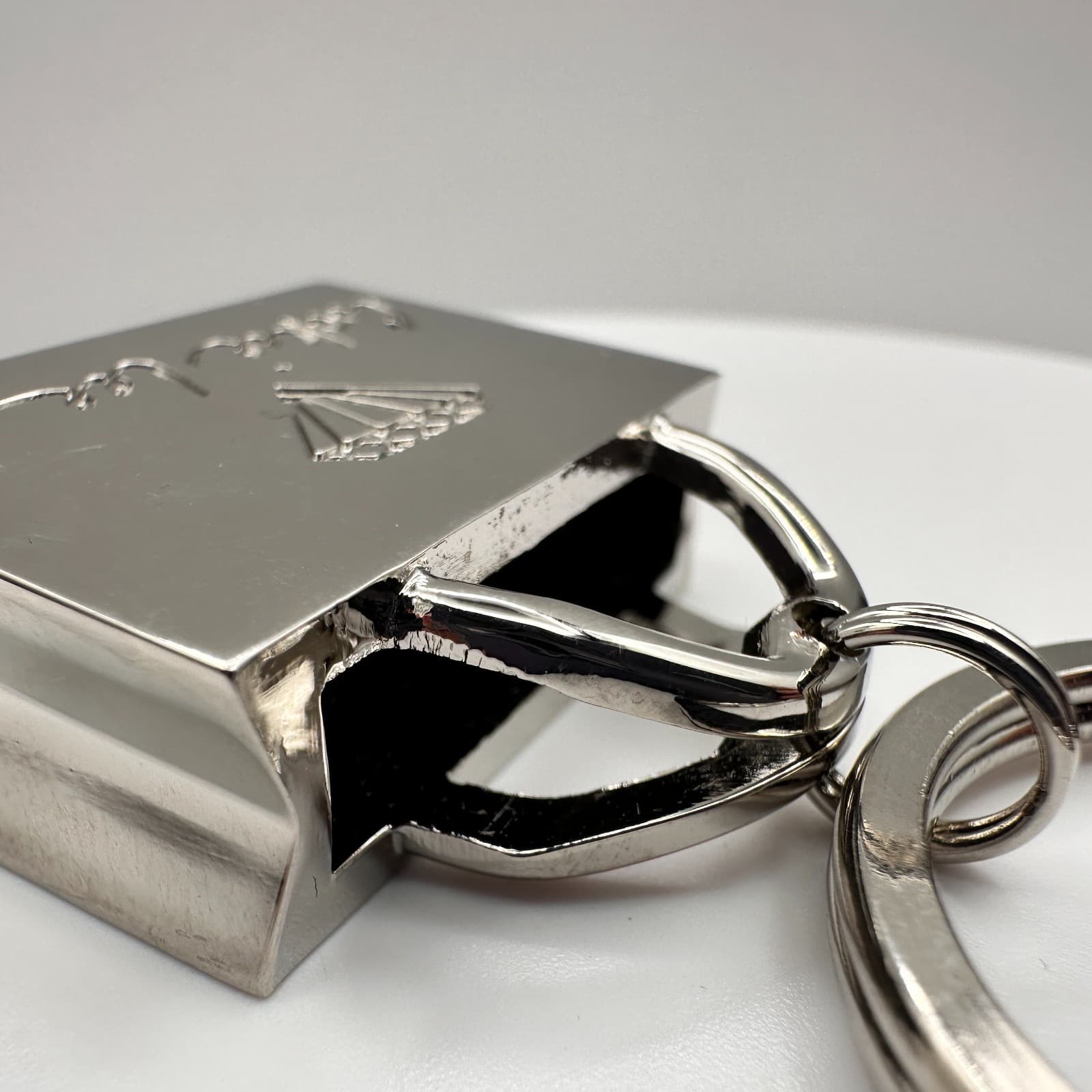 Vintage 90s Cookie Lee Silver Tone Shopping Bag Purse Keychain Fob Charm Gift - Thumbnail 12