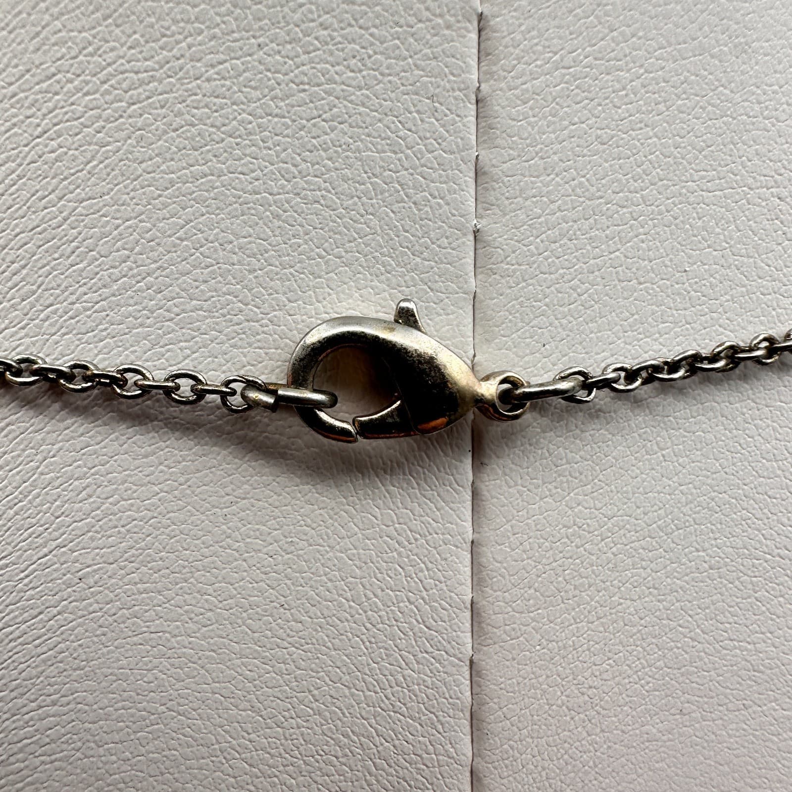 Vintage 90s Y2K Blue Hexagon Tassel Crystal Pendant Necklace Silver Tone Boho - Thumbnail 12