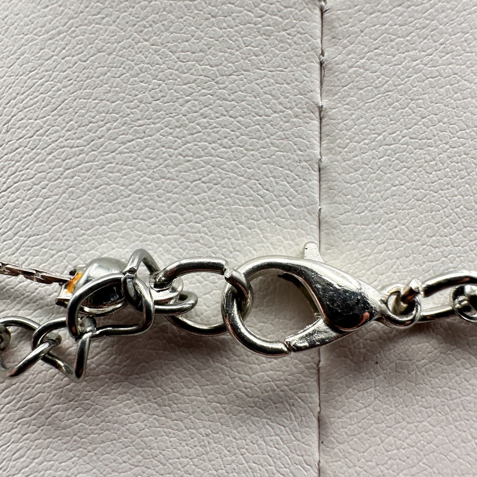 Vintage 90s Graduated Silver Grey Faceted Bead Necklace Choker Jewelry - Thumbnail 10