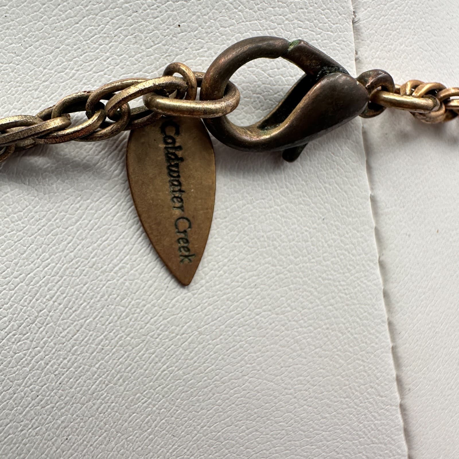 Vintage 80s Bohemian Mixed Stone & Metal Leaf Statement Choker Neckless Jewelry - Thumbnail 11