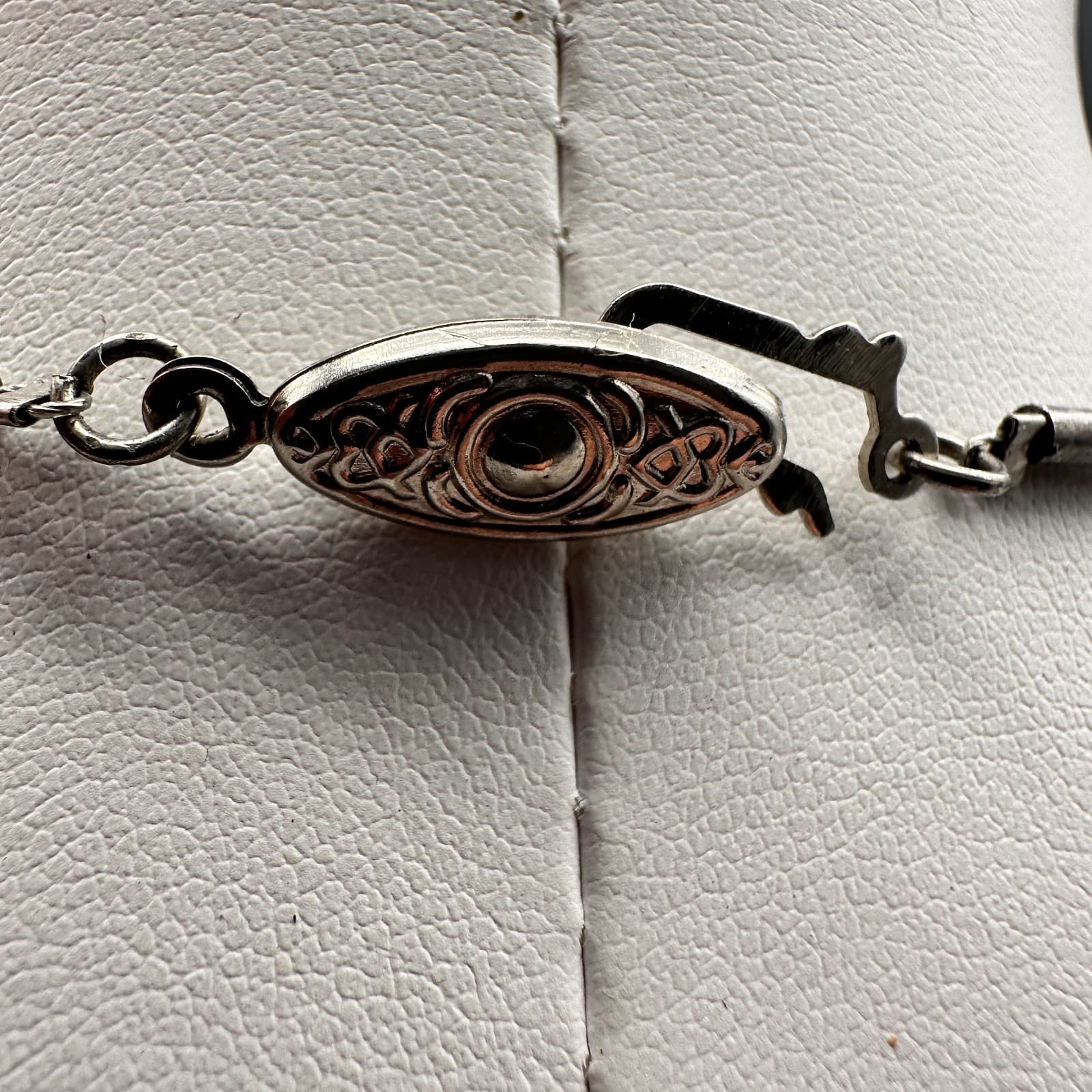 Vintage 90s Earth Tone Mixed Stones Beaded Silver Tone Necklace Women's Jewelry - Thumbnail 8