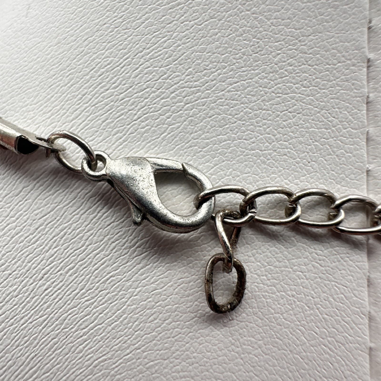 Vintage 90s Tropical Purple & White Flower Pendant Cord Necklace Women's Jewelry - Thumbnail 9